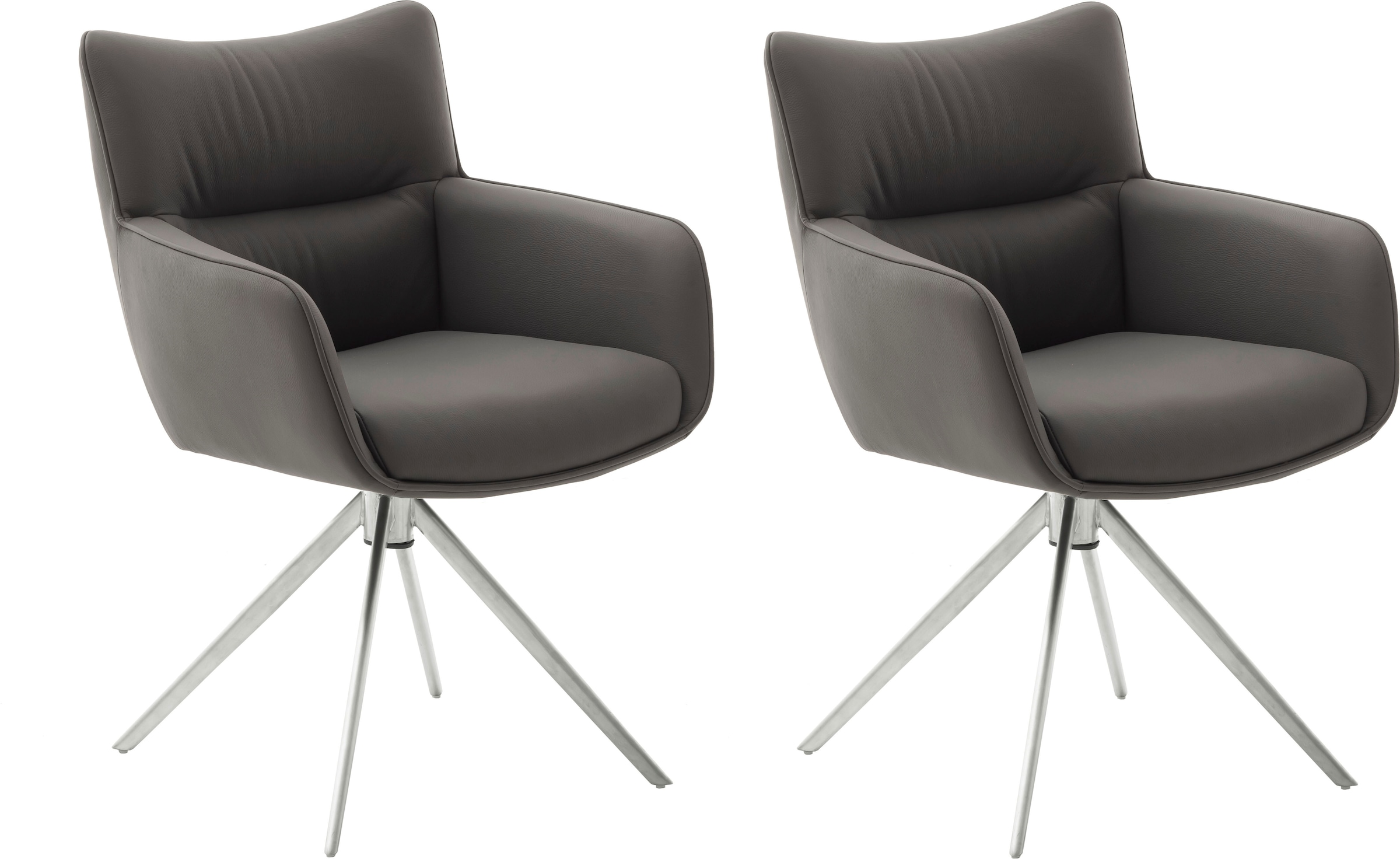 MCA furniture 4-Fussstuhl »LIMONE«, (Set), 2 St., (Set, 2 Stck), 360° drehbar, Belastbarkeit 120 kg, Sitzhöhe ca. 49 cm
