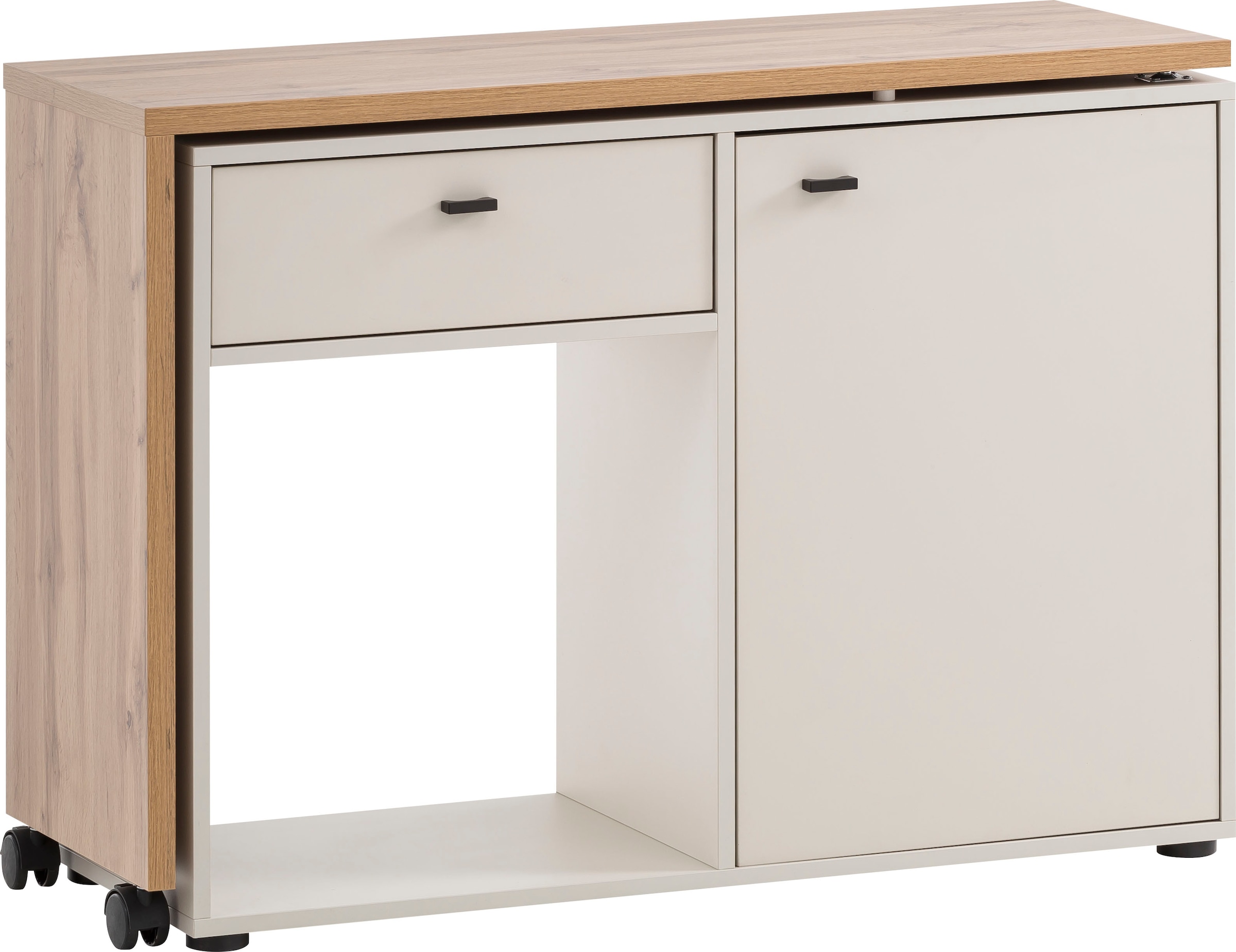 Schildmeyer Schreibtisch »Tiny Working«, praktisch im Home Office, Sideboard mit flexibler Arbeitsplatte