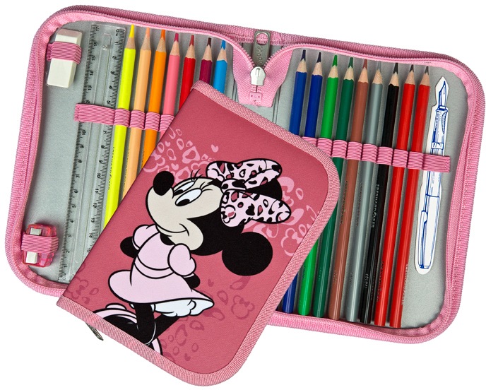 Scooli Schulranzen »EasyFit, Minnie Mouse Happy Girl, Pink«, Reflektoren