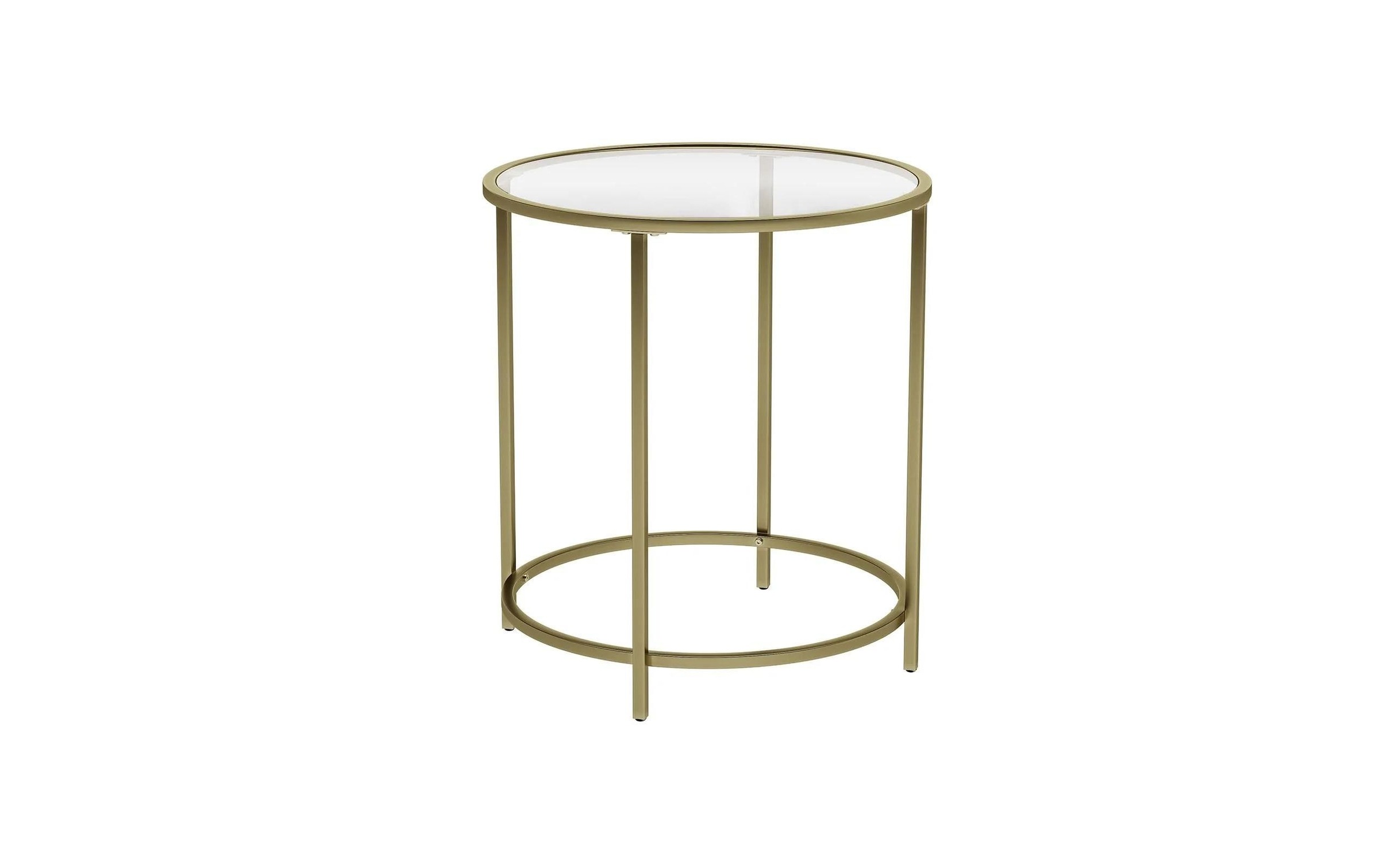 Image of VASAGLE Beistelltisch "rund Gold"