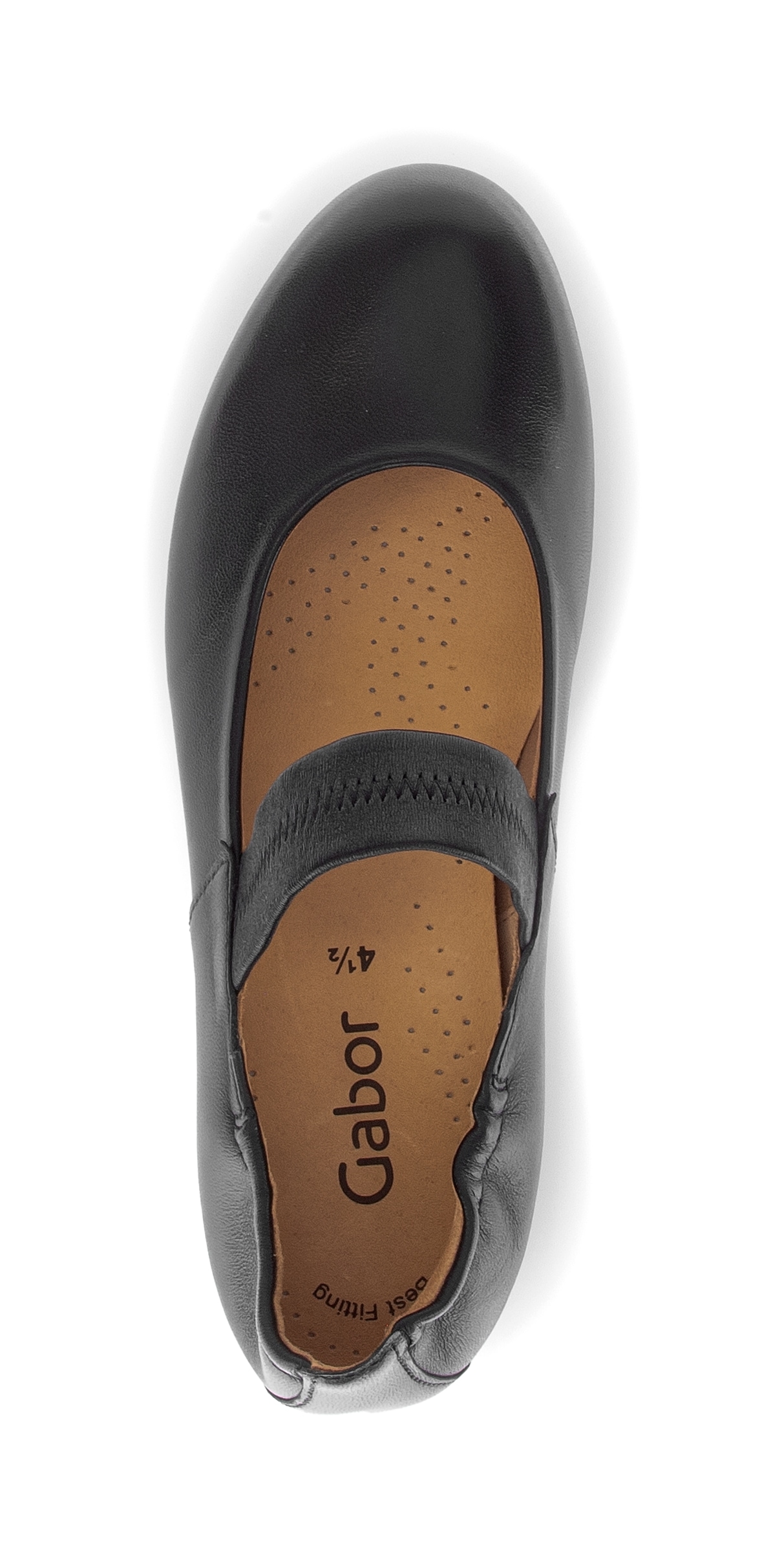Gabor Riemchenballerina  Businessschuh, Flats mit Gummizugverschluss