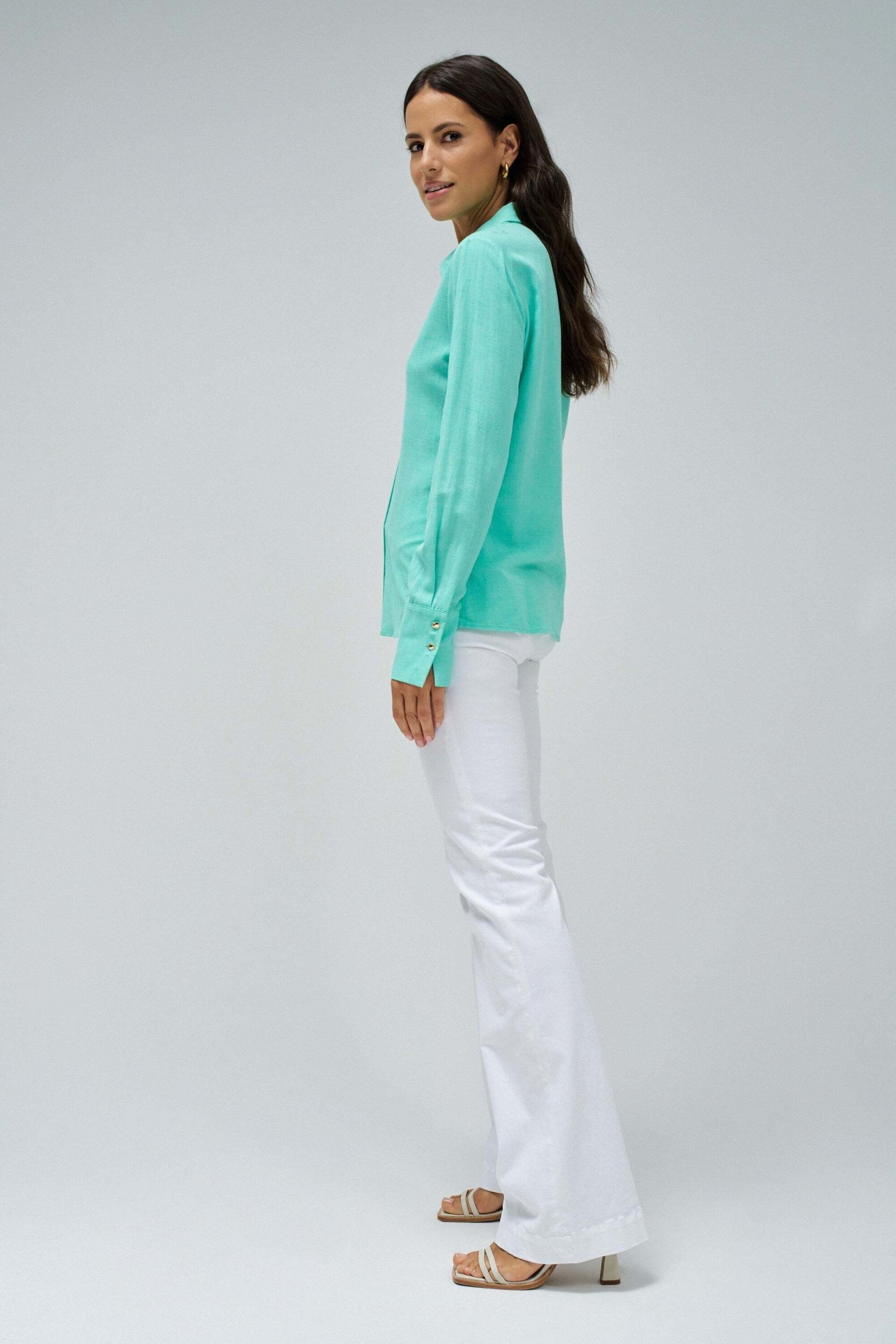 Salsa Langarmbluse »Salsa Jeans Leinenhemd Linen Shirt«