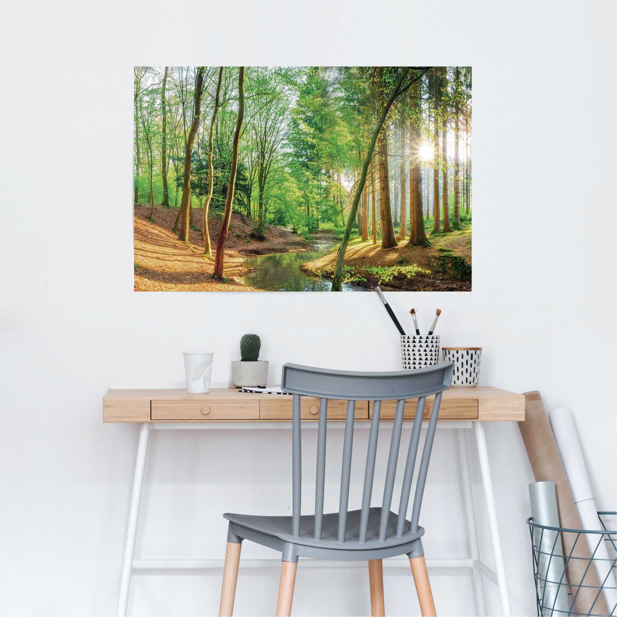 Image of Reinders Poster "Wald in der Sonne"