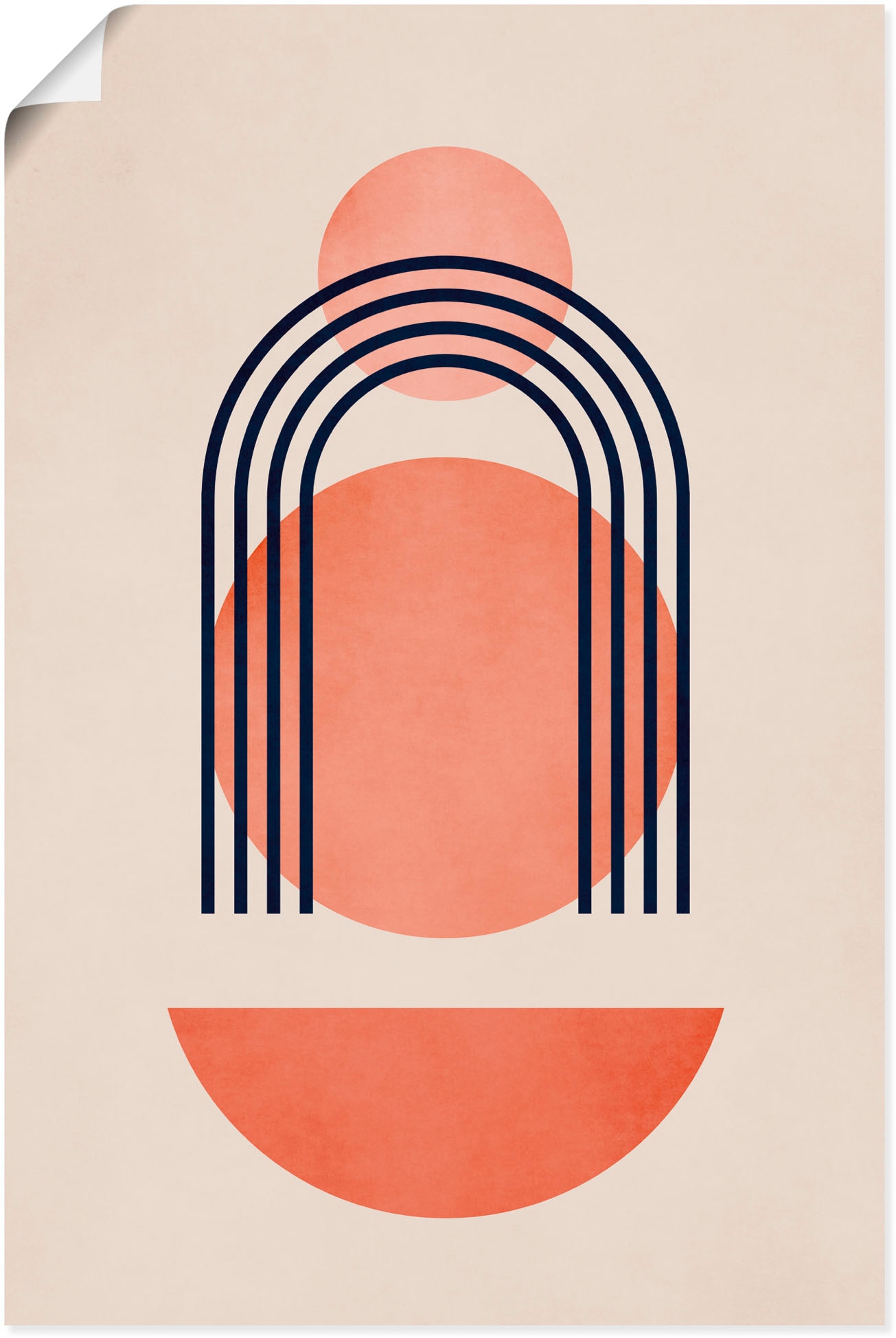 Image of Artland Poster "Geometrica Nr. 7" Muster 1 Stk. tlg. ohne Rahmen