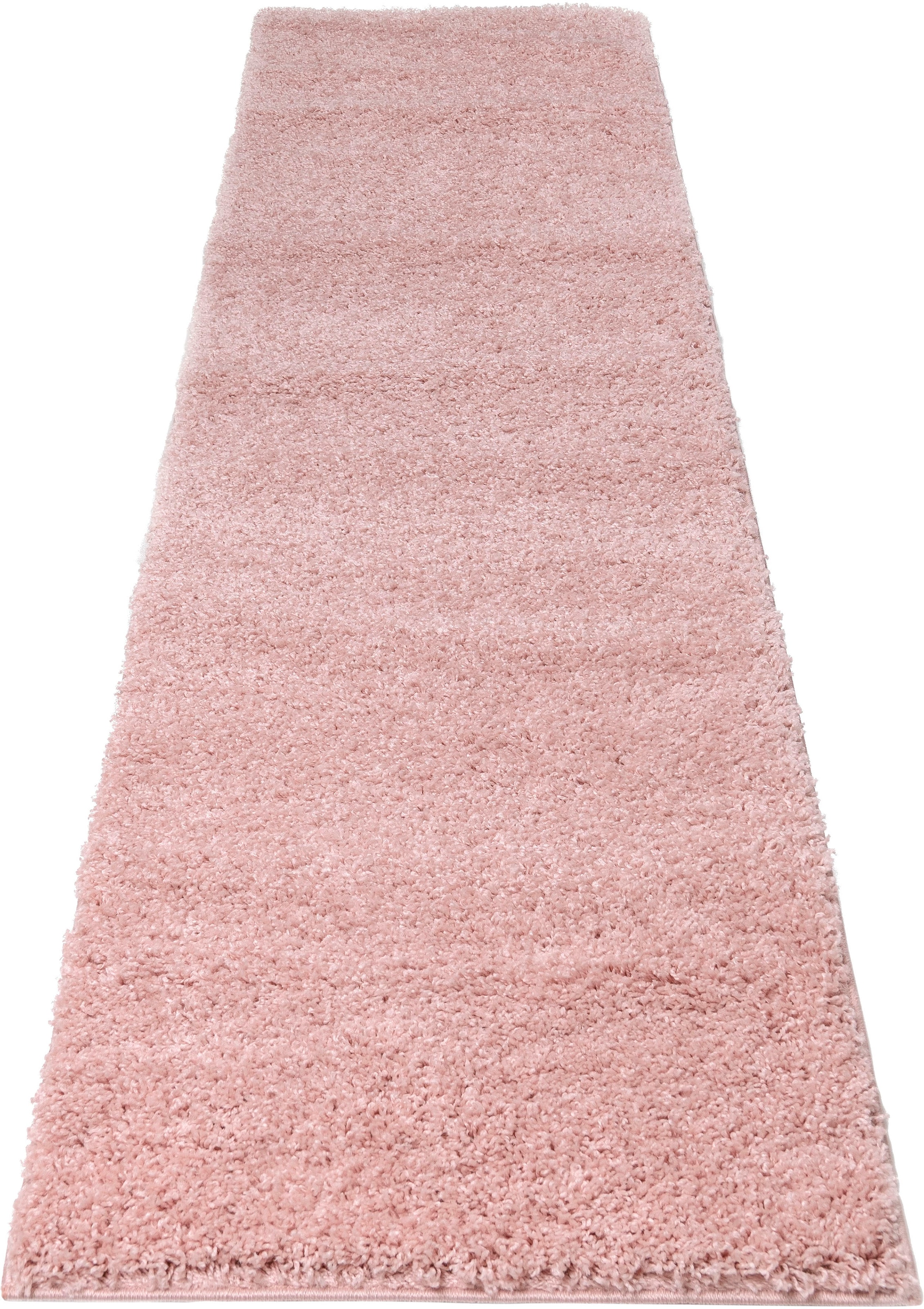 Image of Bruno Banani Hochflor-Teppich "Shaggy Soft" rechteckig 30 mm Höhe Läufer, Brücke, gewebt, Uni-Farben, besonders weich
