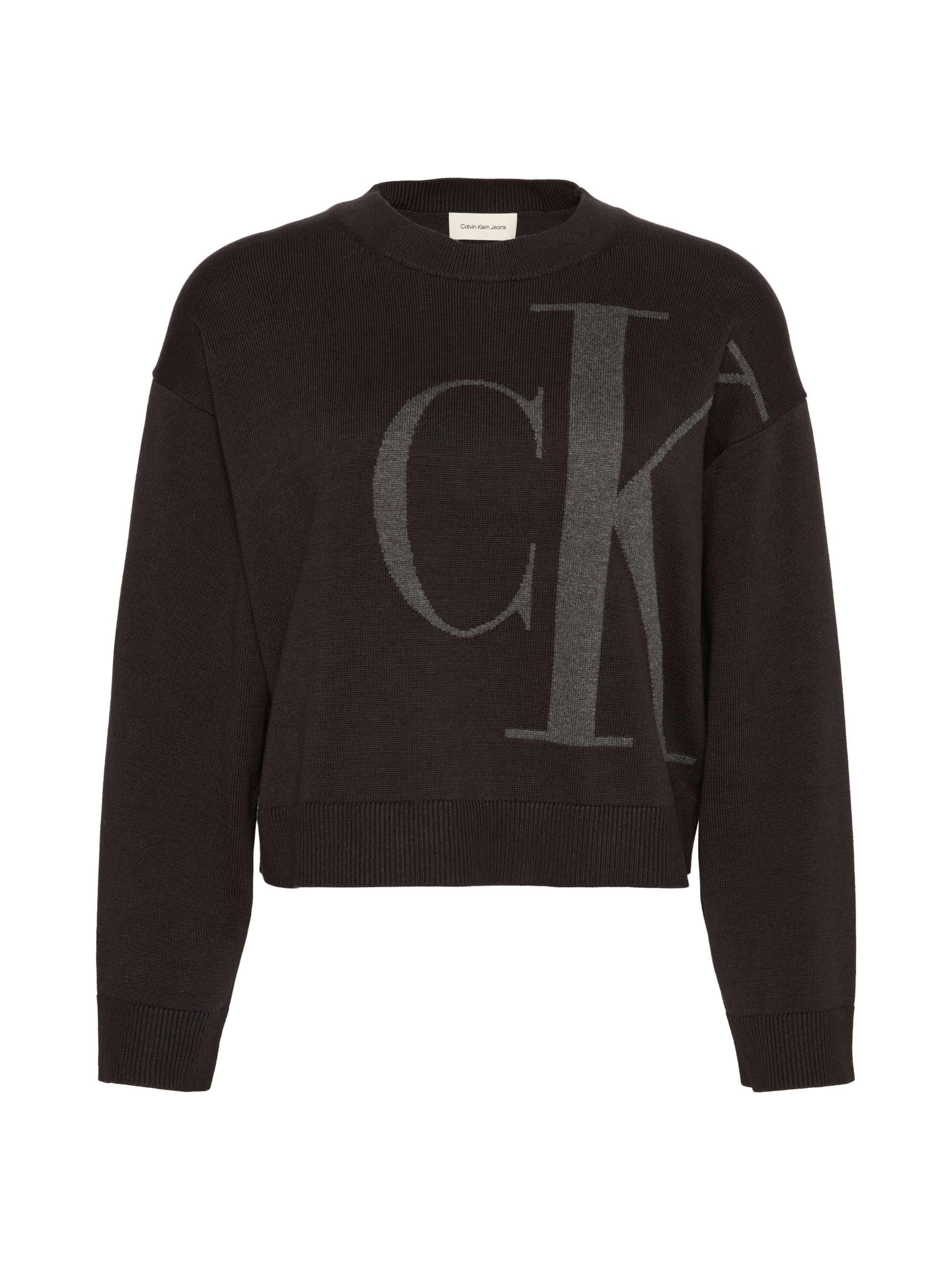 Calvin Klein Jeans Pull en tricot Regular fit mit Rundhalsausschnitt