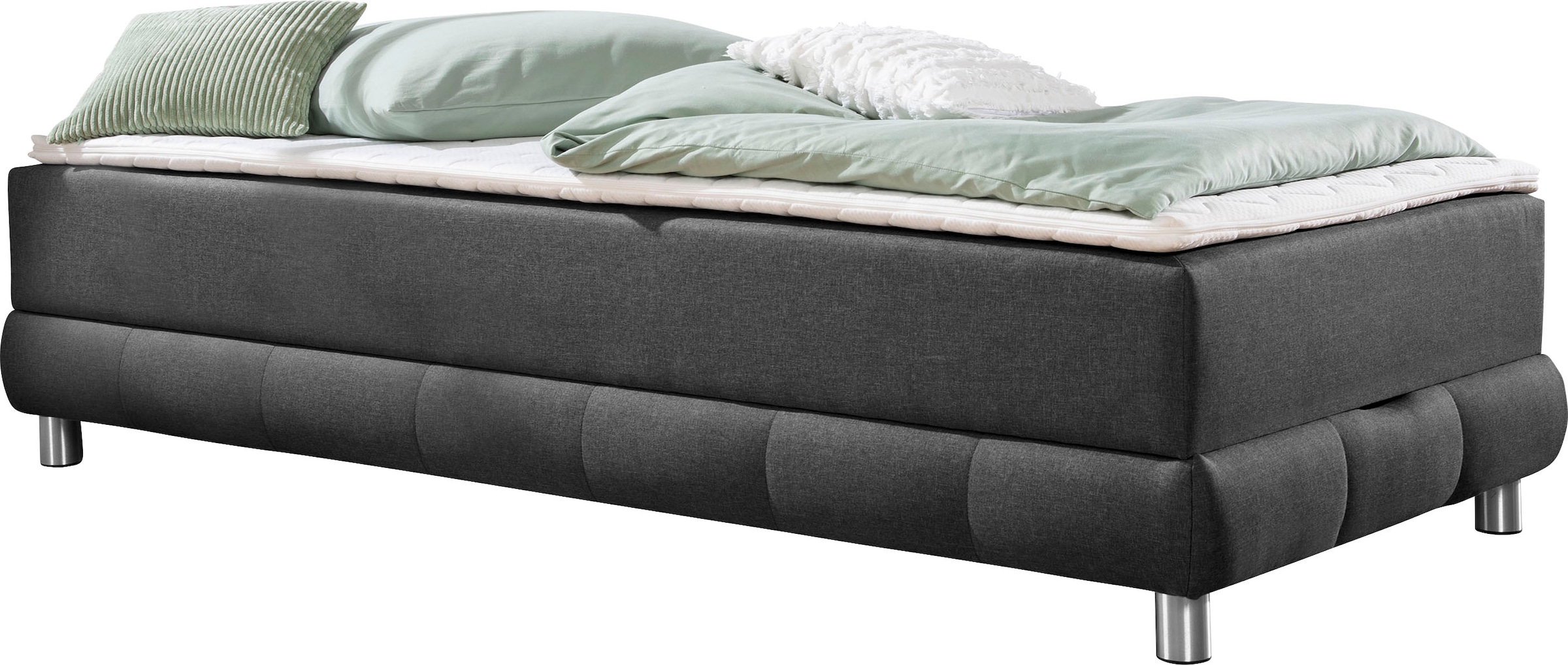 INOSIGN Boxspringbett »Vaasa« für Dachschrägen geeignet, inkl. Bettkasten und Topper