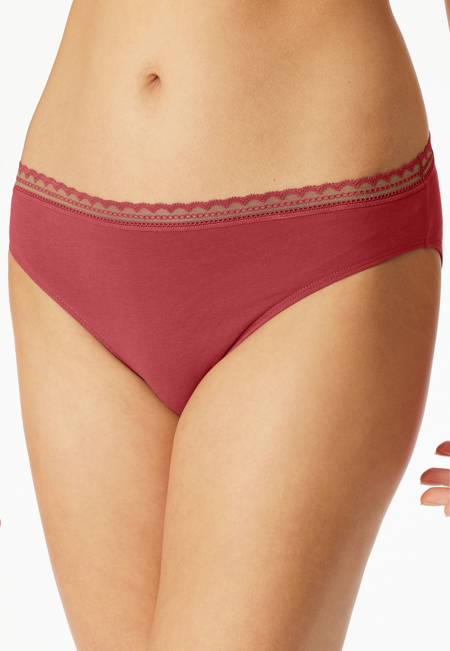 Schiesser Rioslip »Modern Multipacks«, (3er Pack), Spitzenbänder, Baumwollmischung, Single Jersey