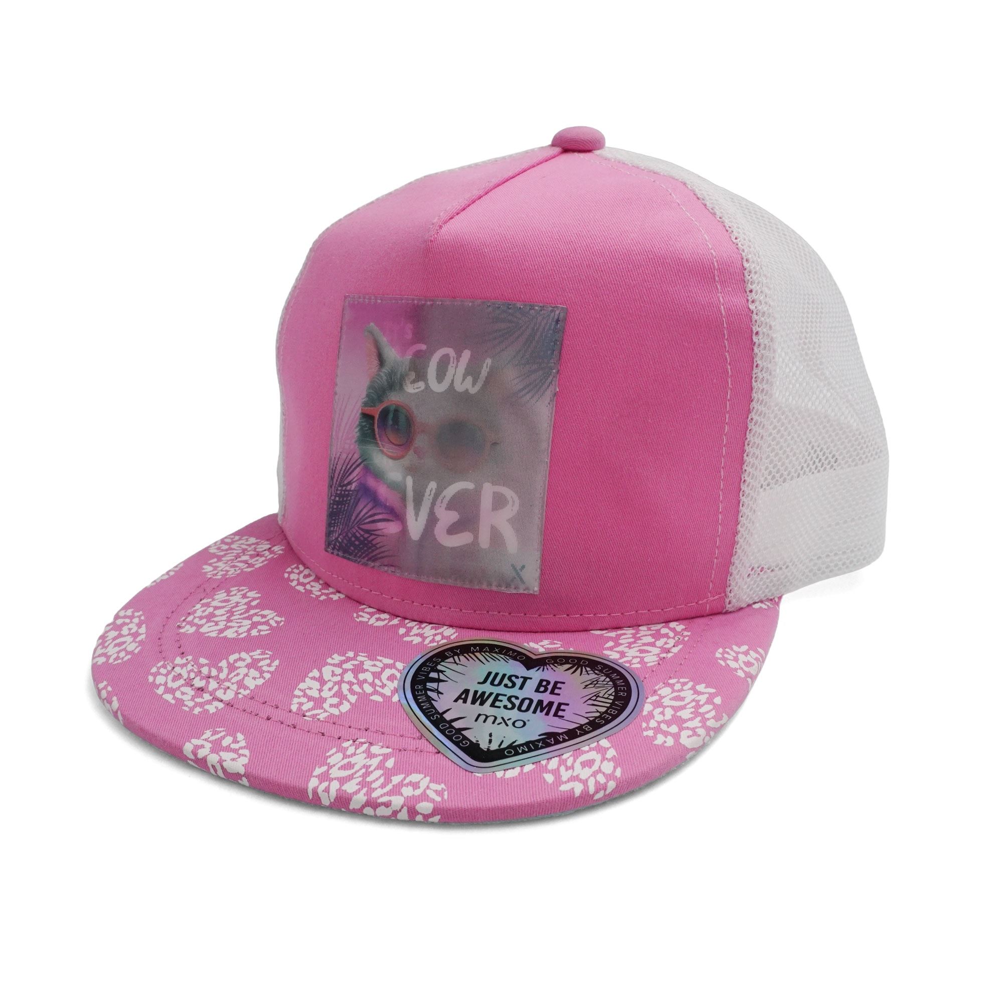 MAXIMO Casquette de baseball 1 cuis Pink, Katze, Trucker-Cap, Mesh, Snapback, flaches Schild, Mädchen