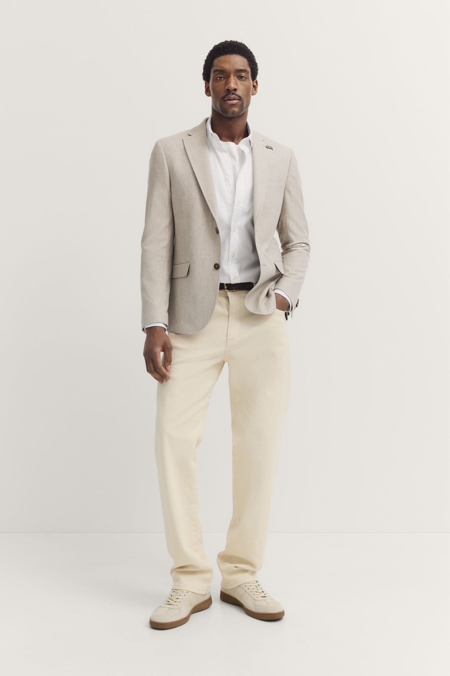 bugatti Veste mit Reverskragen und Stretchfunktion