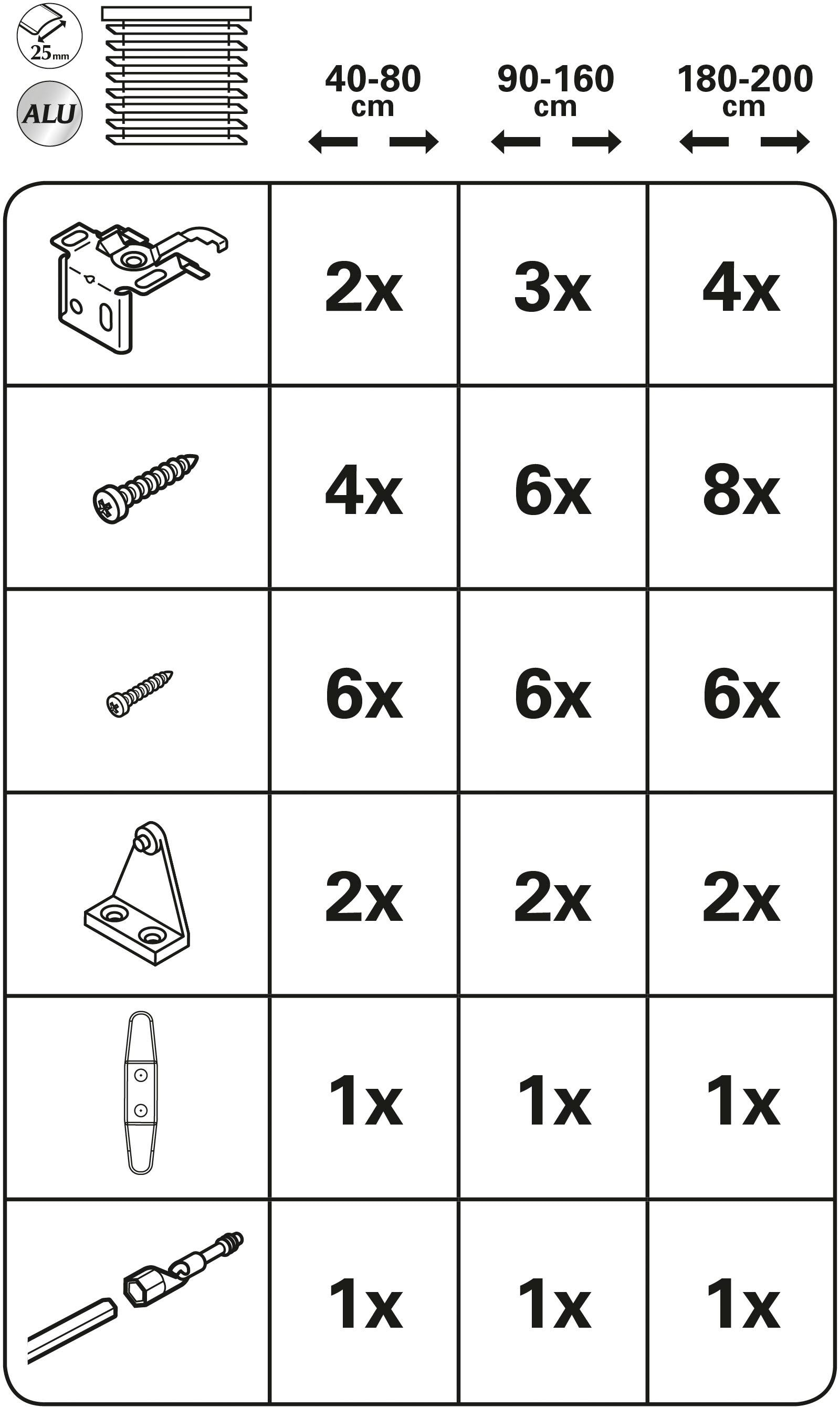 25 GARDINIA mm«, »Aluminium-Jalousie kaufen (1 St.) Jalousie günstig