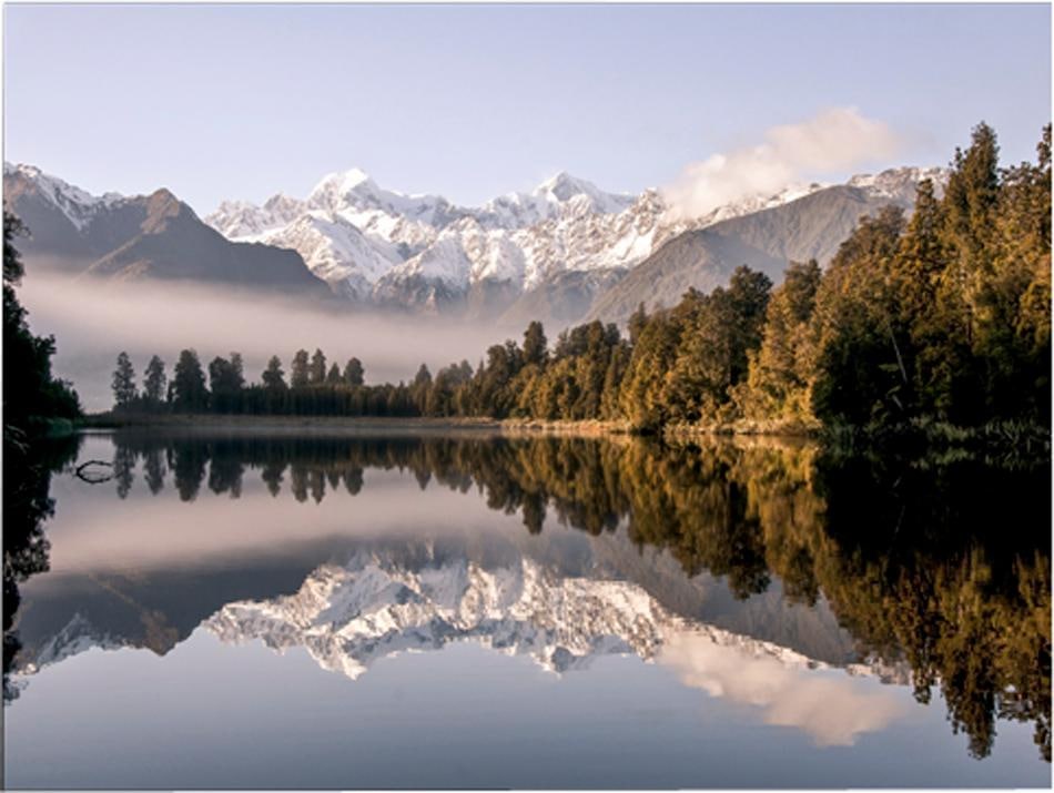 cm »New Leinwandbild Neuseeland«, jetzt Home affaire 120/90 Zealand Natur-Wald-Berge-Landschaft, kaufen -