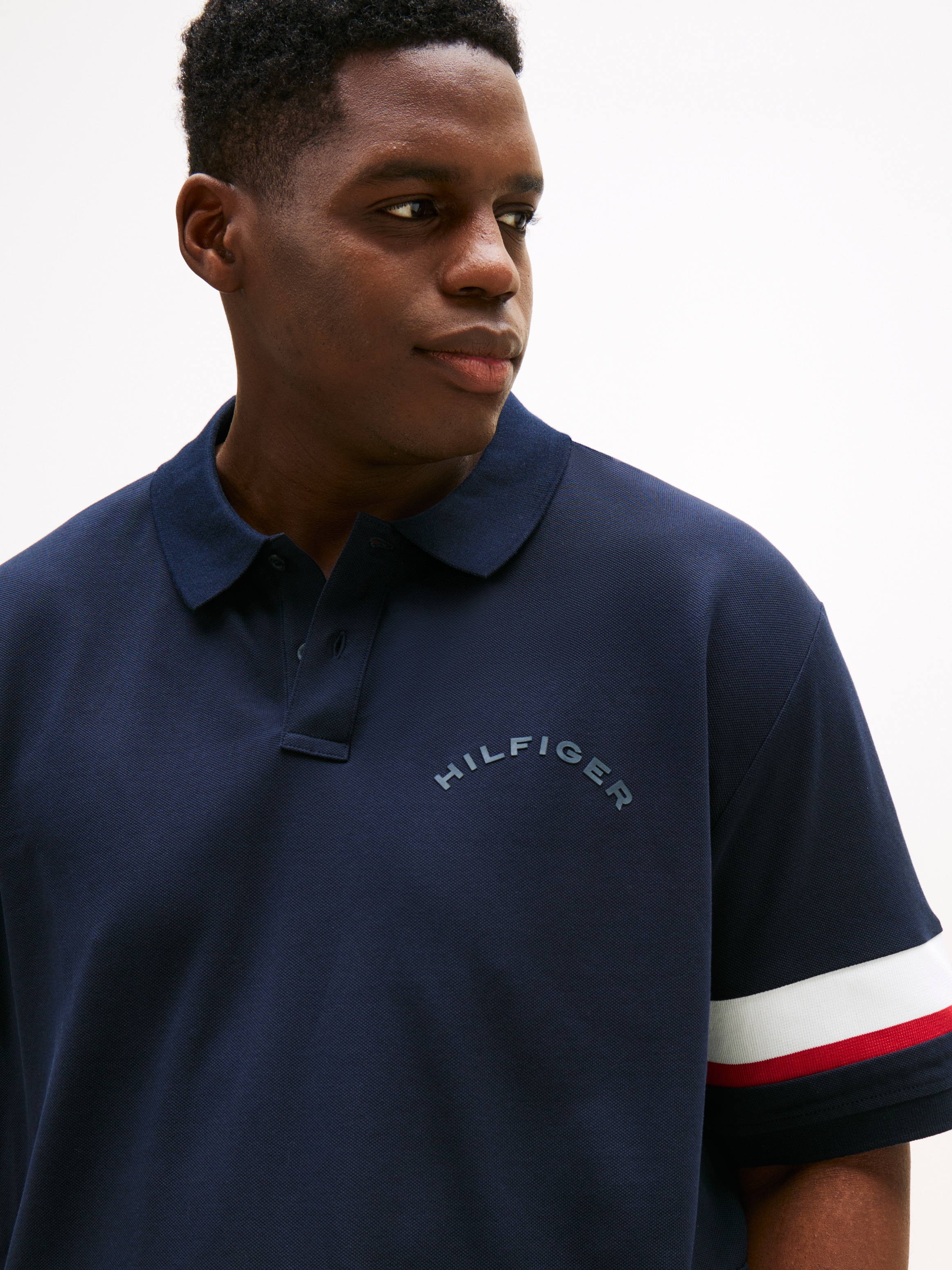 Tommy Hilfiger Big & Tall Poloshirt »SLEEVE TAPE POLO«, Grosse Grössen