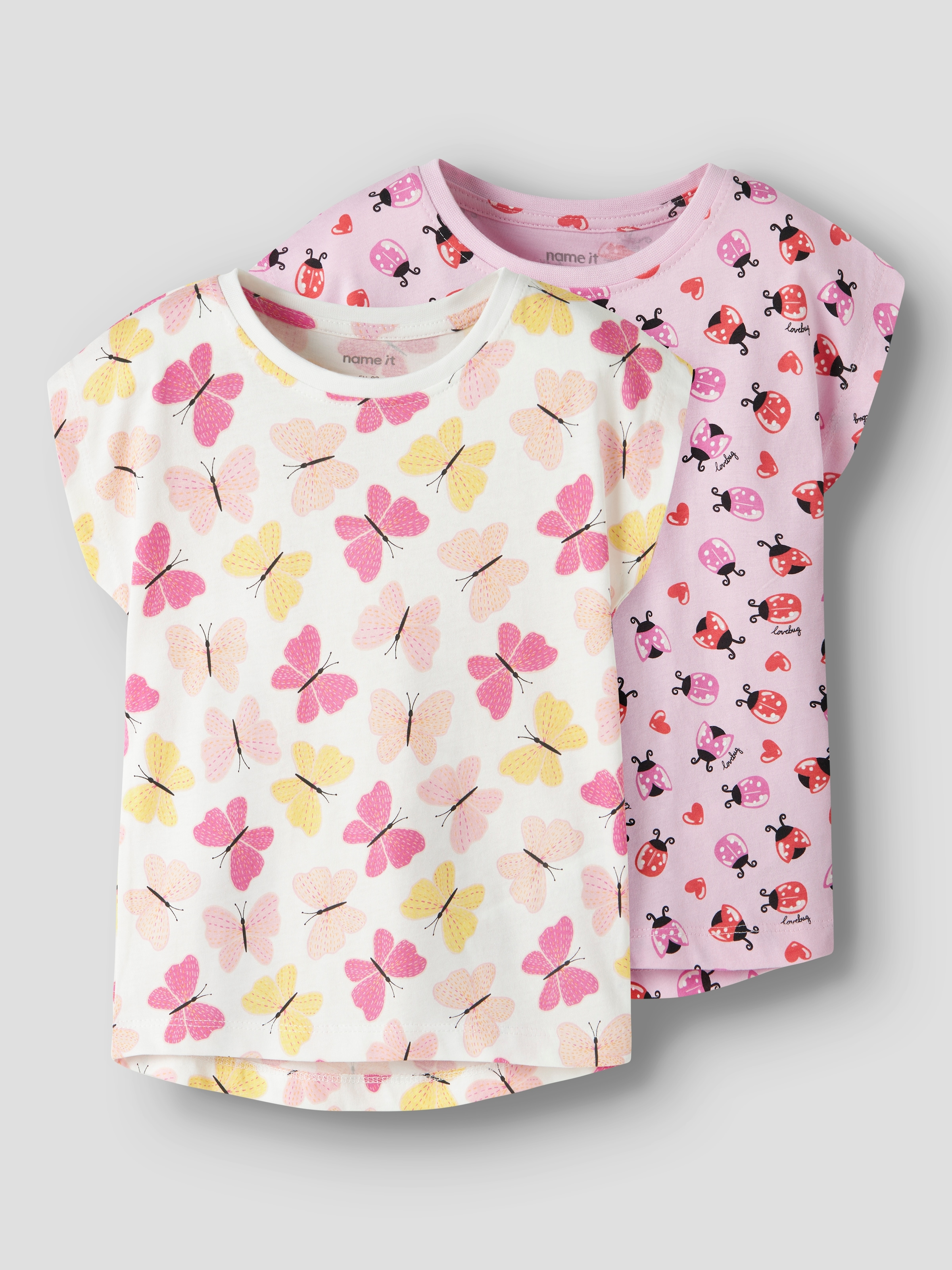 Name It T-Shirt »NMFVIGGA 2P CAPSL TOP« Packung, 2 Baumwolle, regular fit