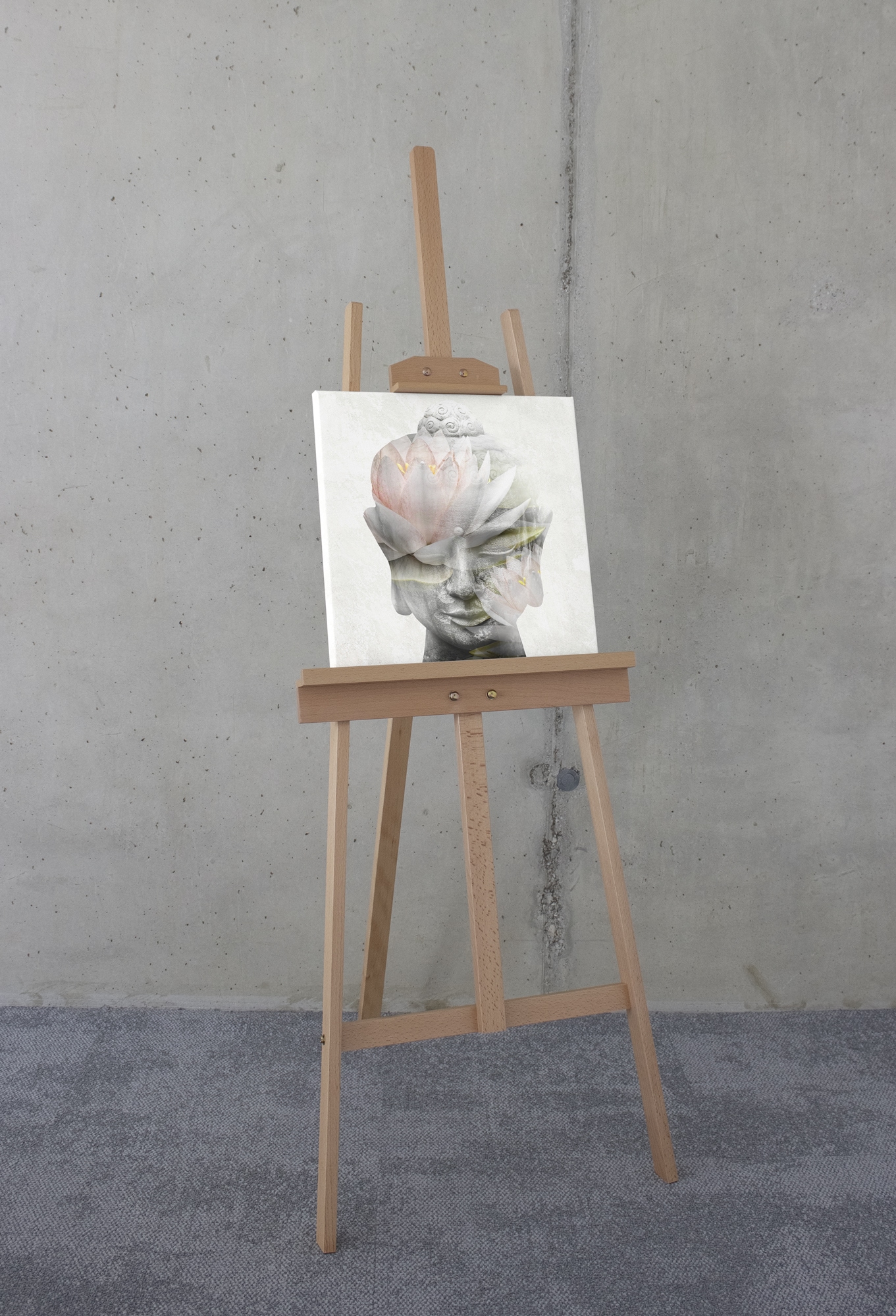 Komar Leinwandbild »Wellness Time - Grösse 40 x 40 cm«, Natur, (1 St.), Keilrahmenbild mi Echtholzrahmen