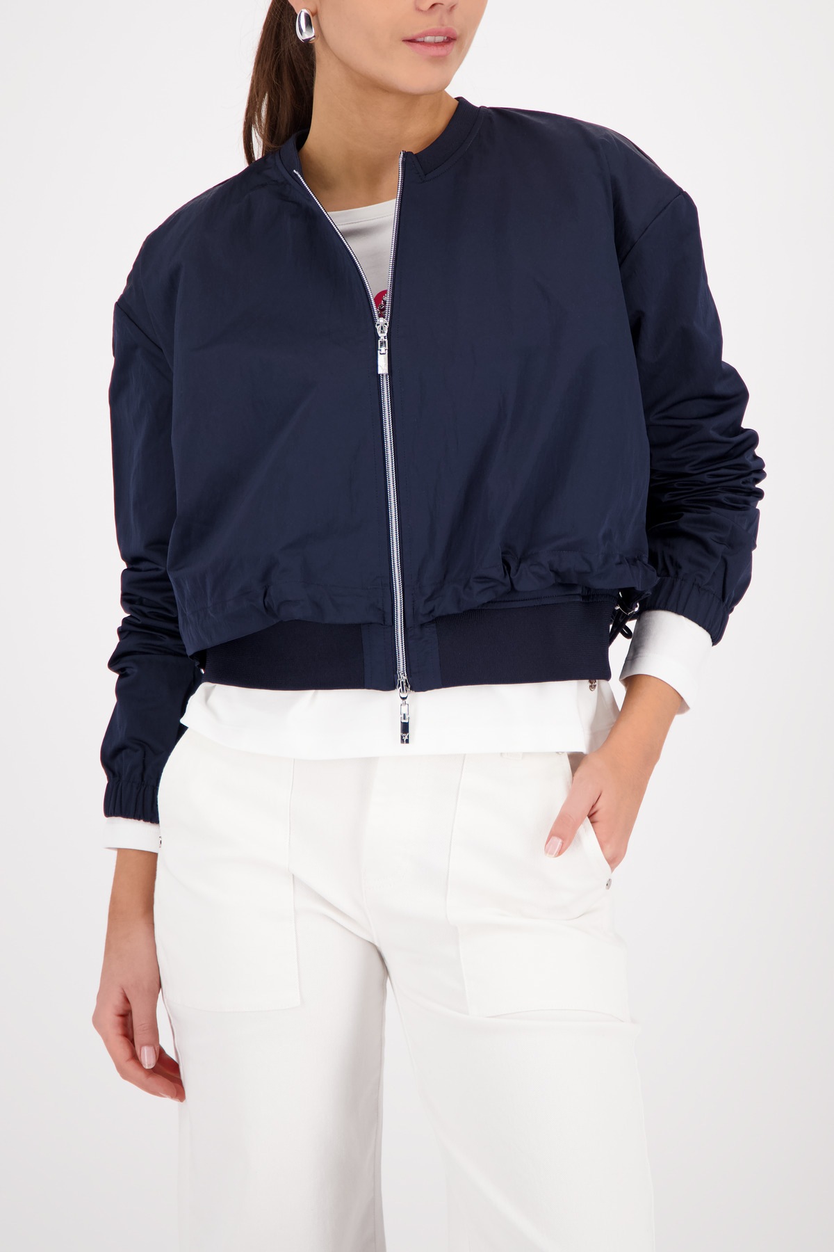 Image of Monari Kurzjacke ohne Kapuze Regular fit mit Rundhalsausschnitt