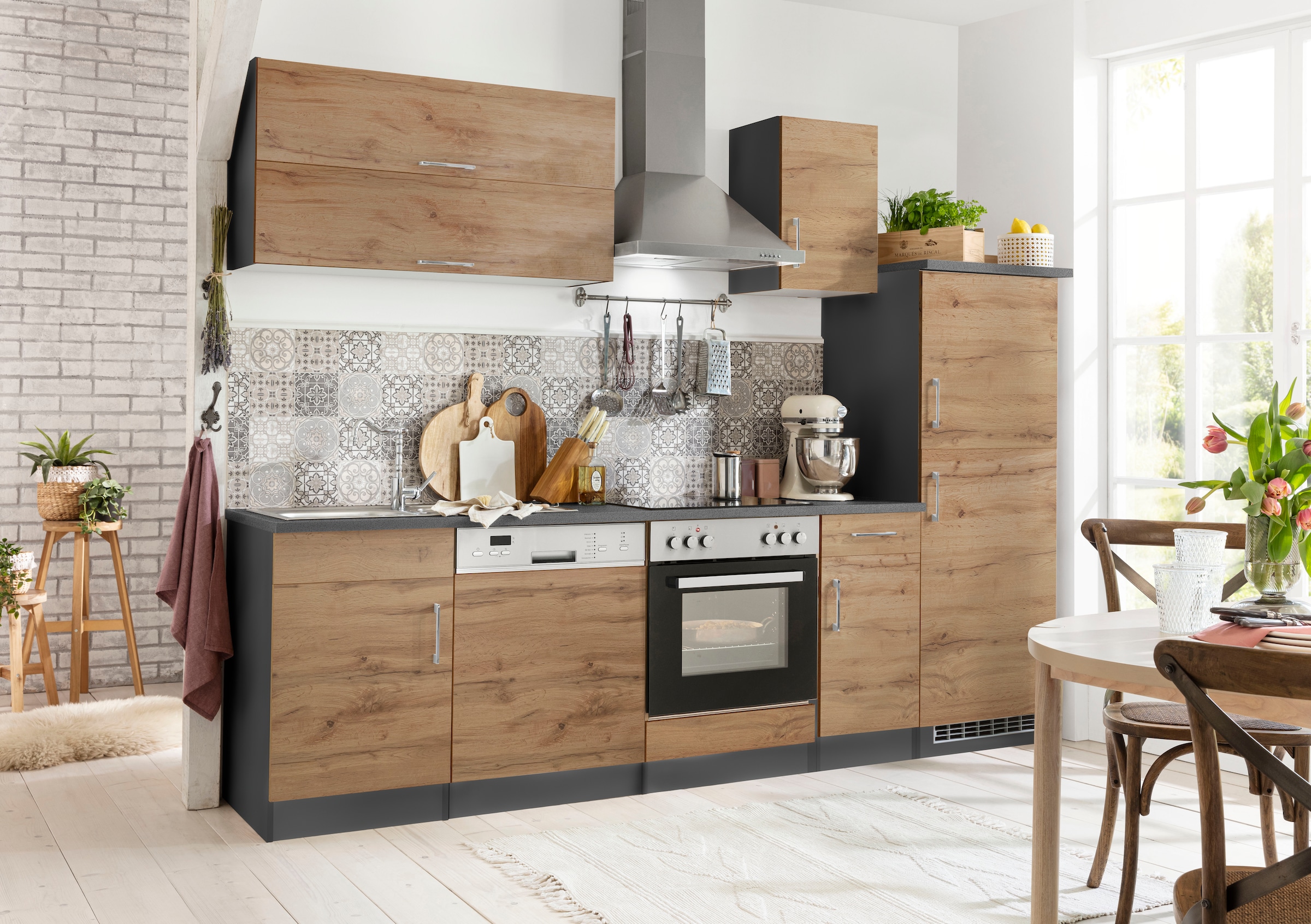 KOCHSTATION Kitchenette »KS-Colmar« sans appareils électriques, largeur 270 cm