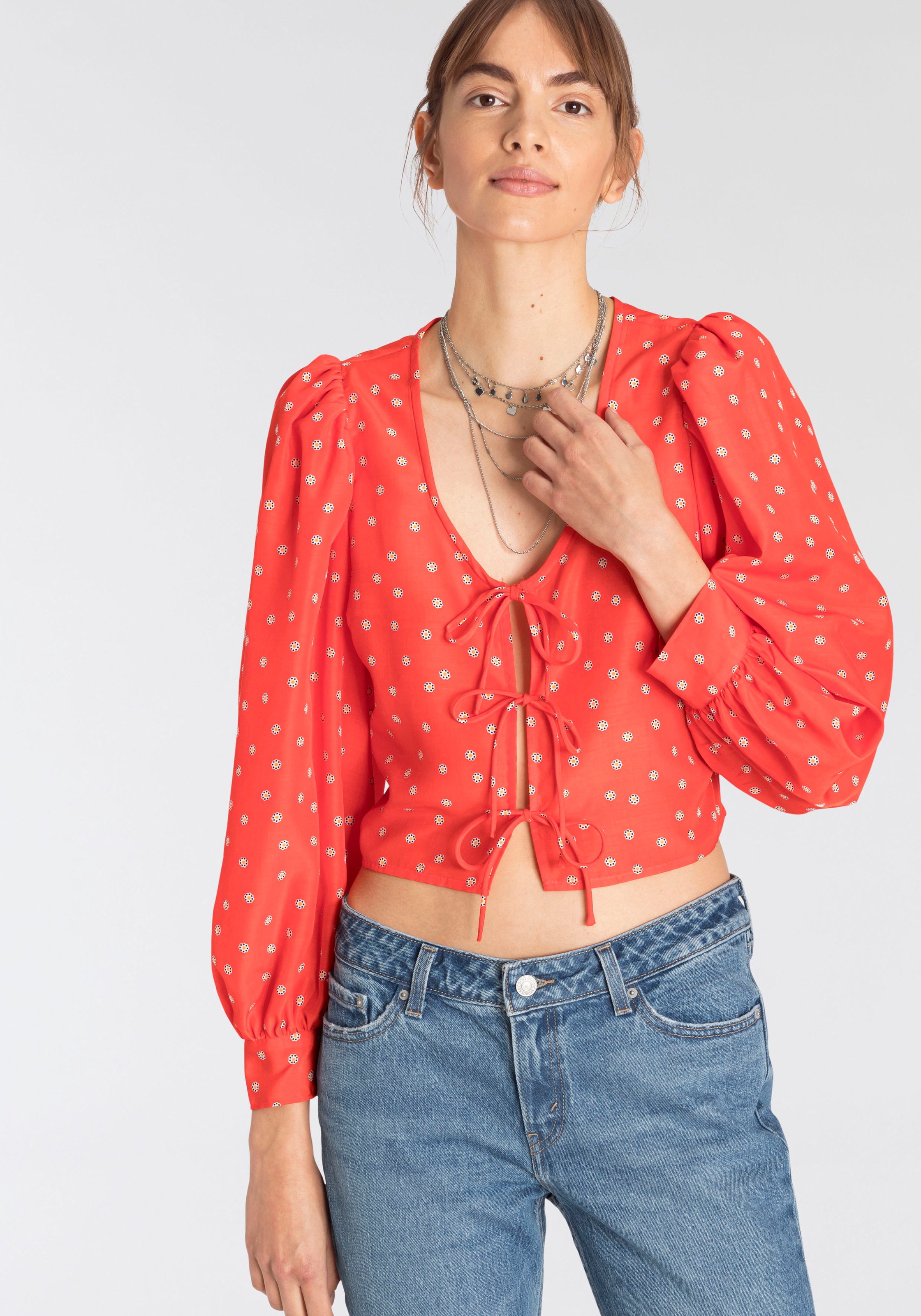 Image of Levi's® Druckbluse »FAWN TIE BLOUSE« bei Ackermann Versand Schweiz