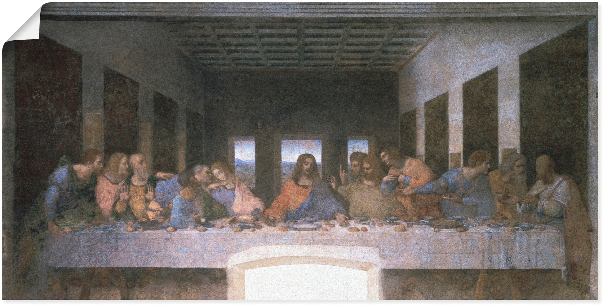 Image of Artland Wandbild »Das letzte Abendmahl«, Religion, (1 St.), in vielen Grössen & Produktarten -Leinwandbild, Poster, Wandaufkleber / Wandtattoo auch für Badezimmer geeignet bei Ackermann Versand Schweiz