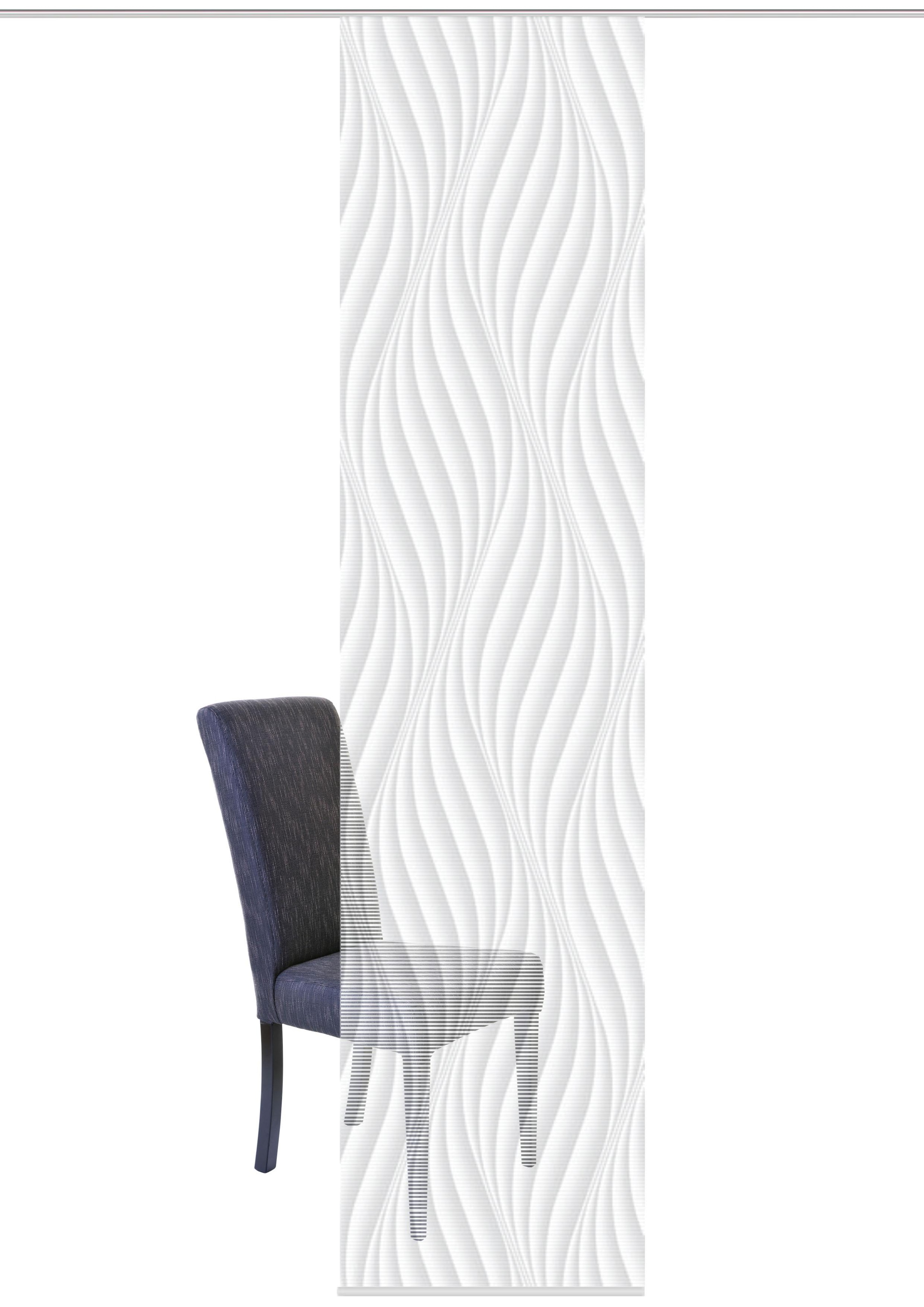 Image of Vision S Schiebegardine "WAVE" Paneelwagen 1 Stk. tlg. HxB: 260x60, Schiebevorhang Bambusoptik Digitaldruck