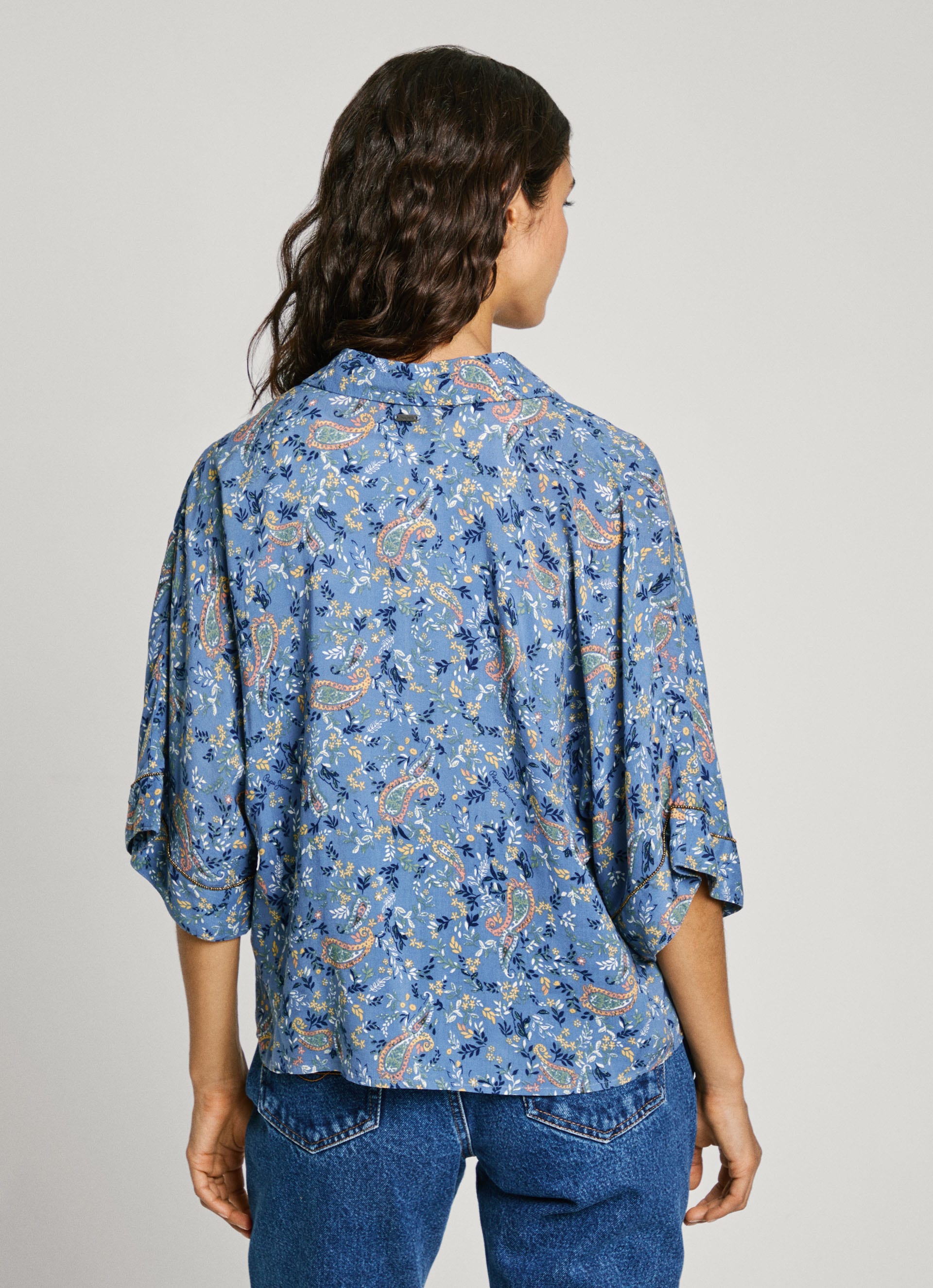 Pepe Jeans Druckbluse »MERY«, mit Paisley Muster in trendy Pyjama-Style