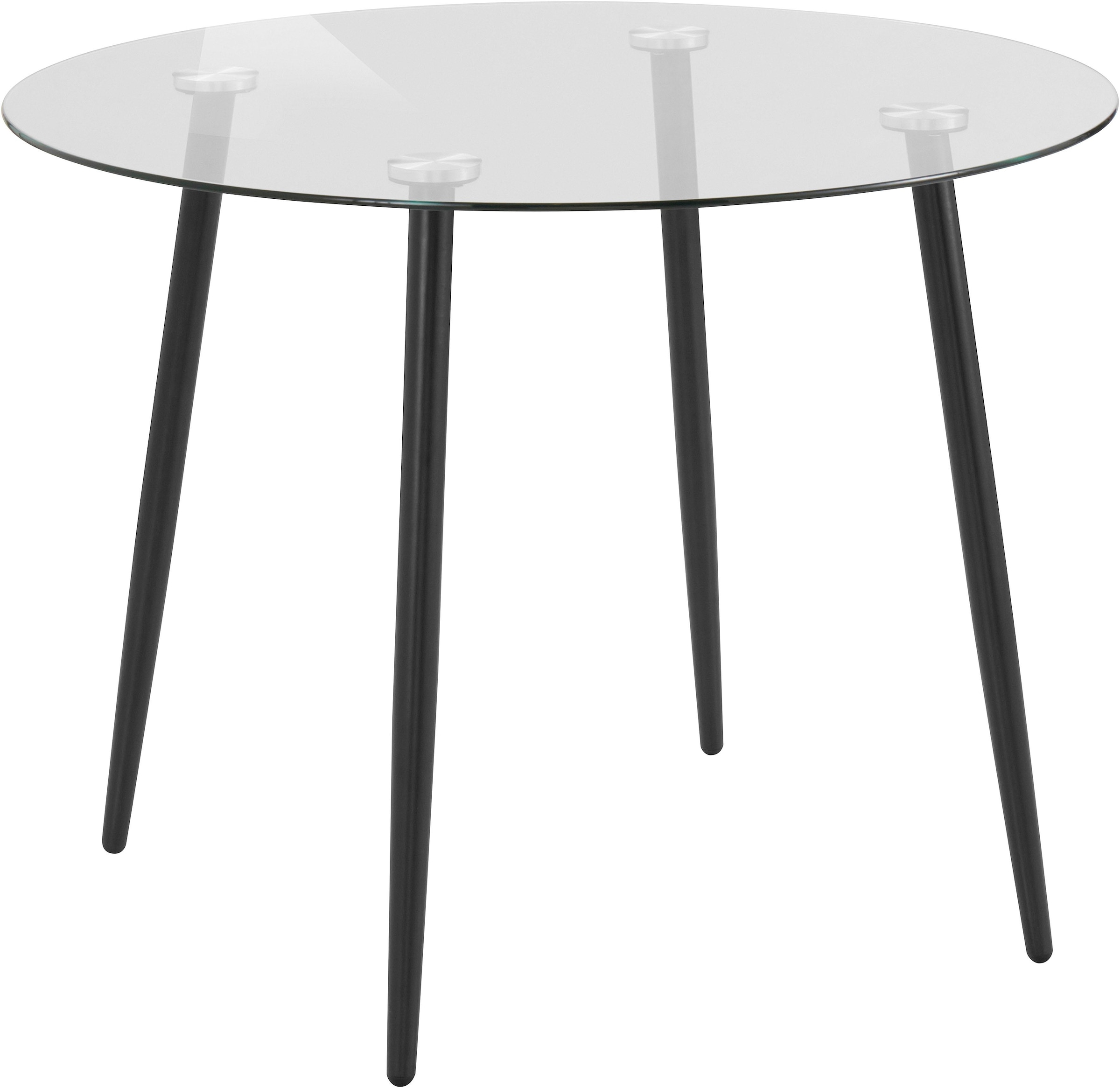 INOSIGN Glastisch »Danny«, runder Esstisch mit einem Ø von 100 cm