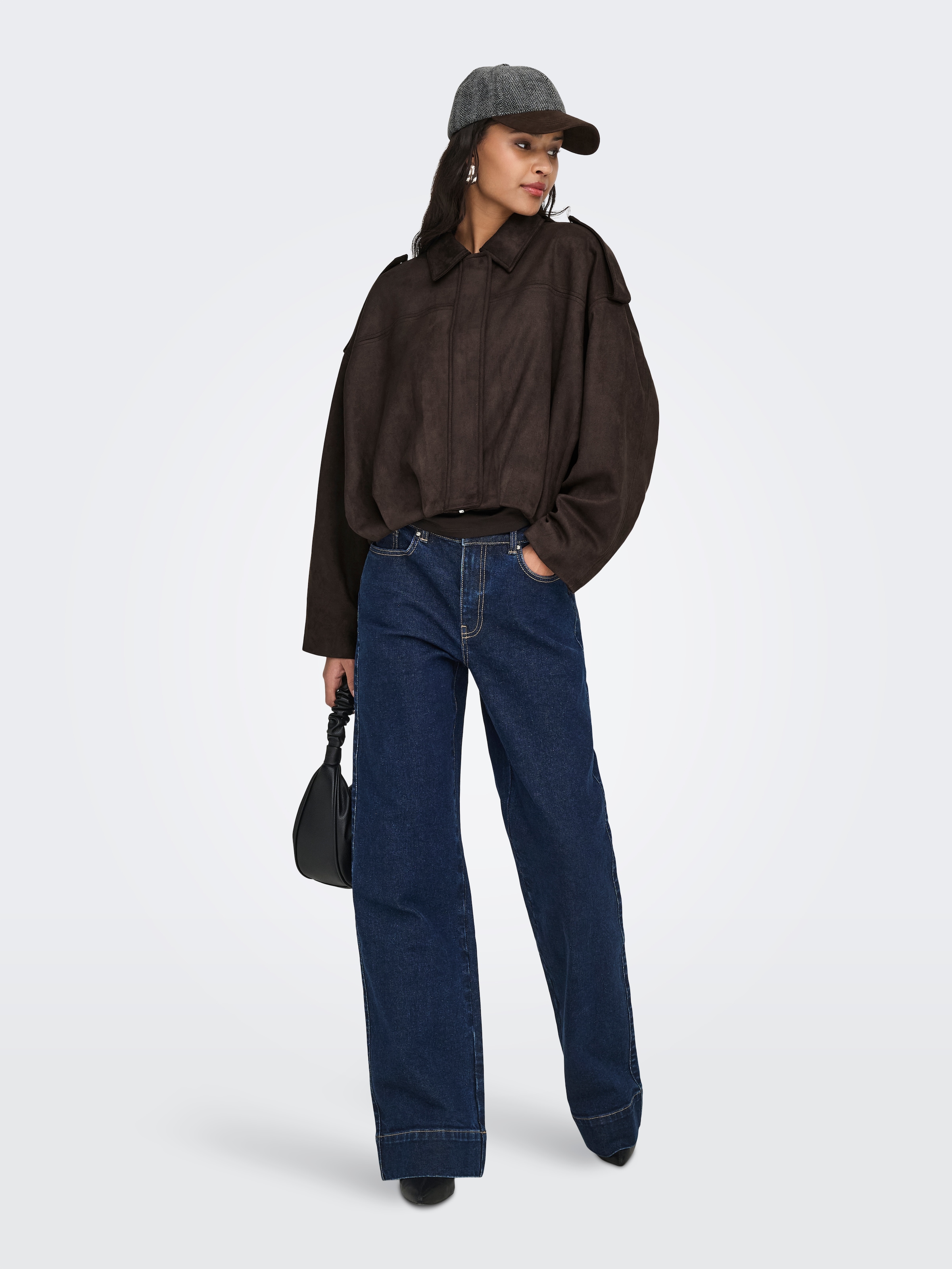 JDY Veste en imitation cuir »JDYNIA FAUX SUEDE BAT JACKET OTW NOOS« fibre synthétique