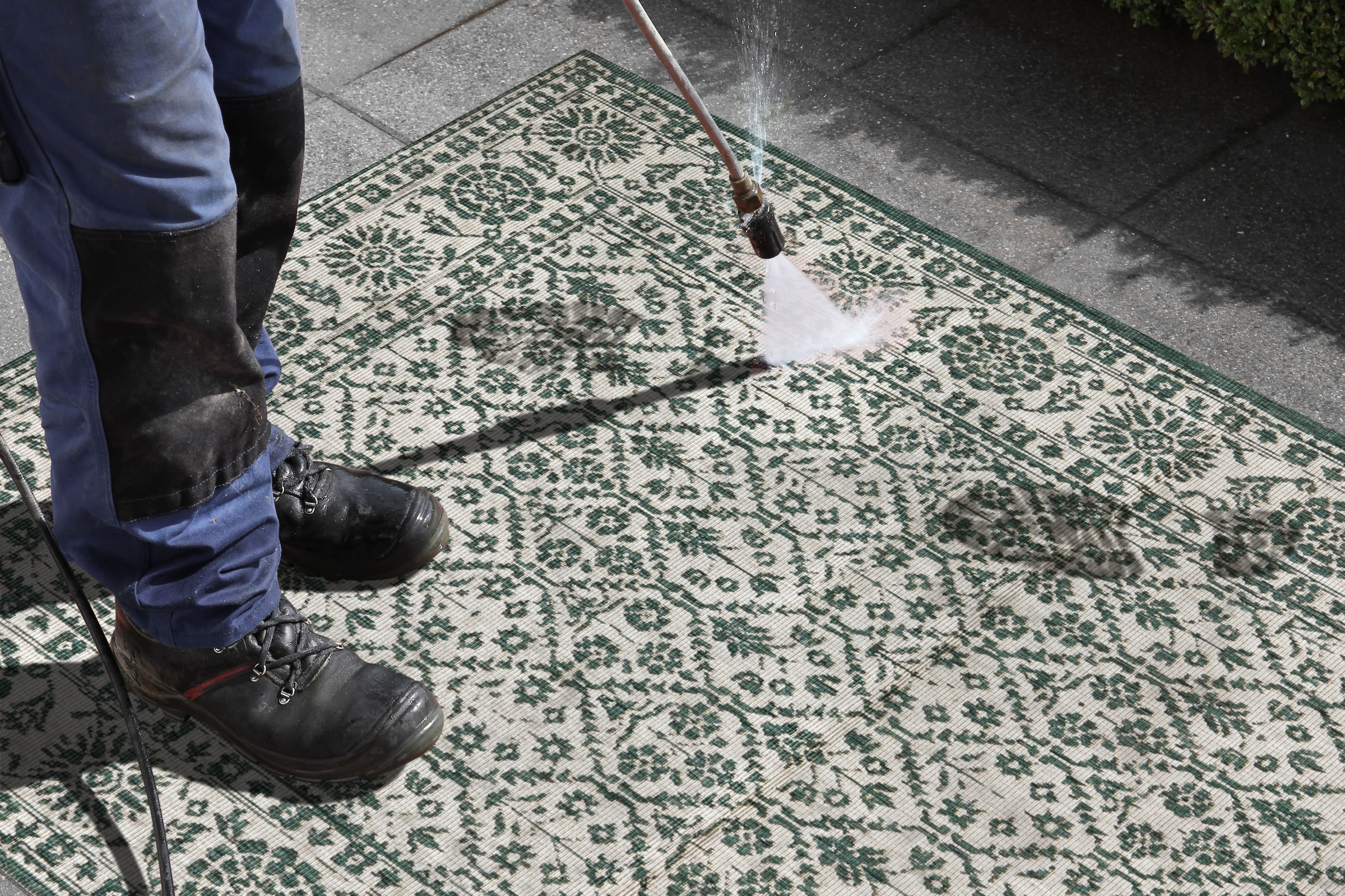 NORTHRUGS Teppich »Curacao«, rechteckig, 5 mm Höhe, In-& Outdoor, Läufer, Wetterfest, Balkon, Wohnzimmer, Wasserfest