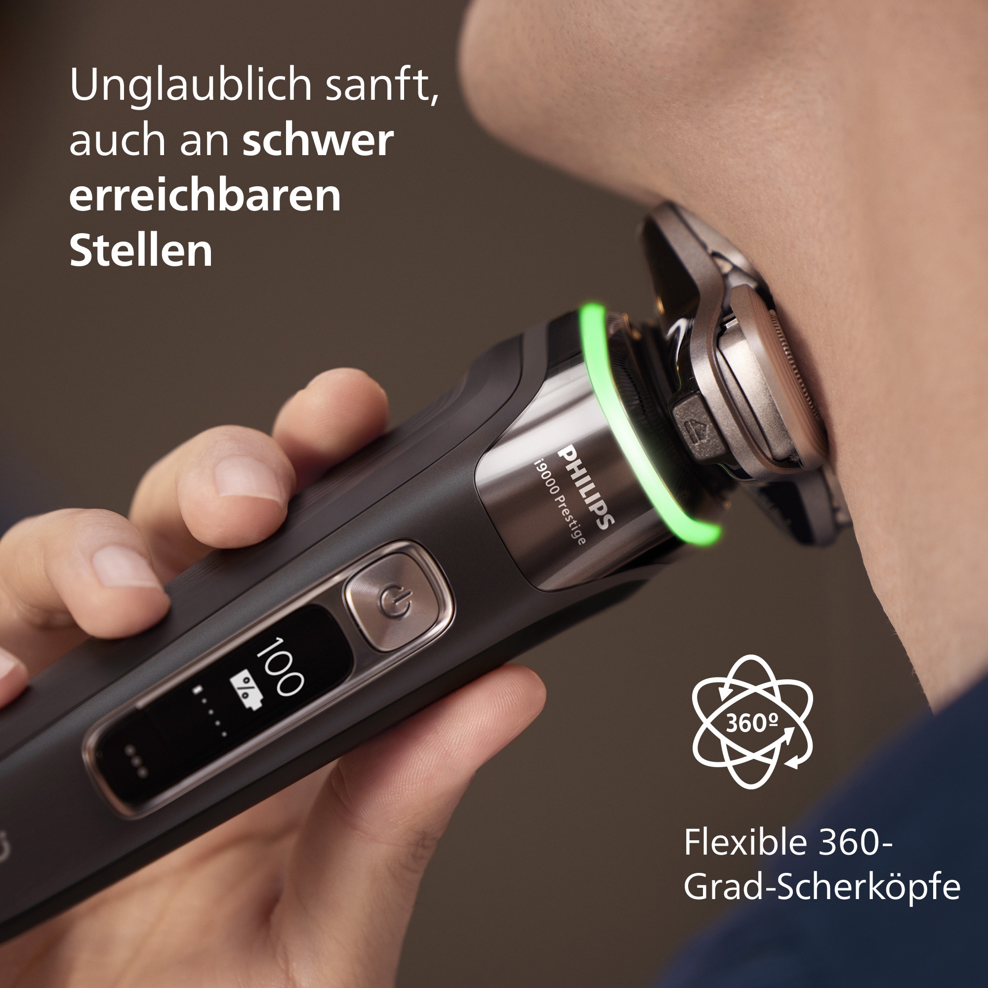 Philips Elektrorasierer »Series i9000 Prestige XP9200/30« integrierter Präzisionstrimmer mit SkinIQ Technologie, inkl. Ladestand, Reiseetui