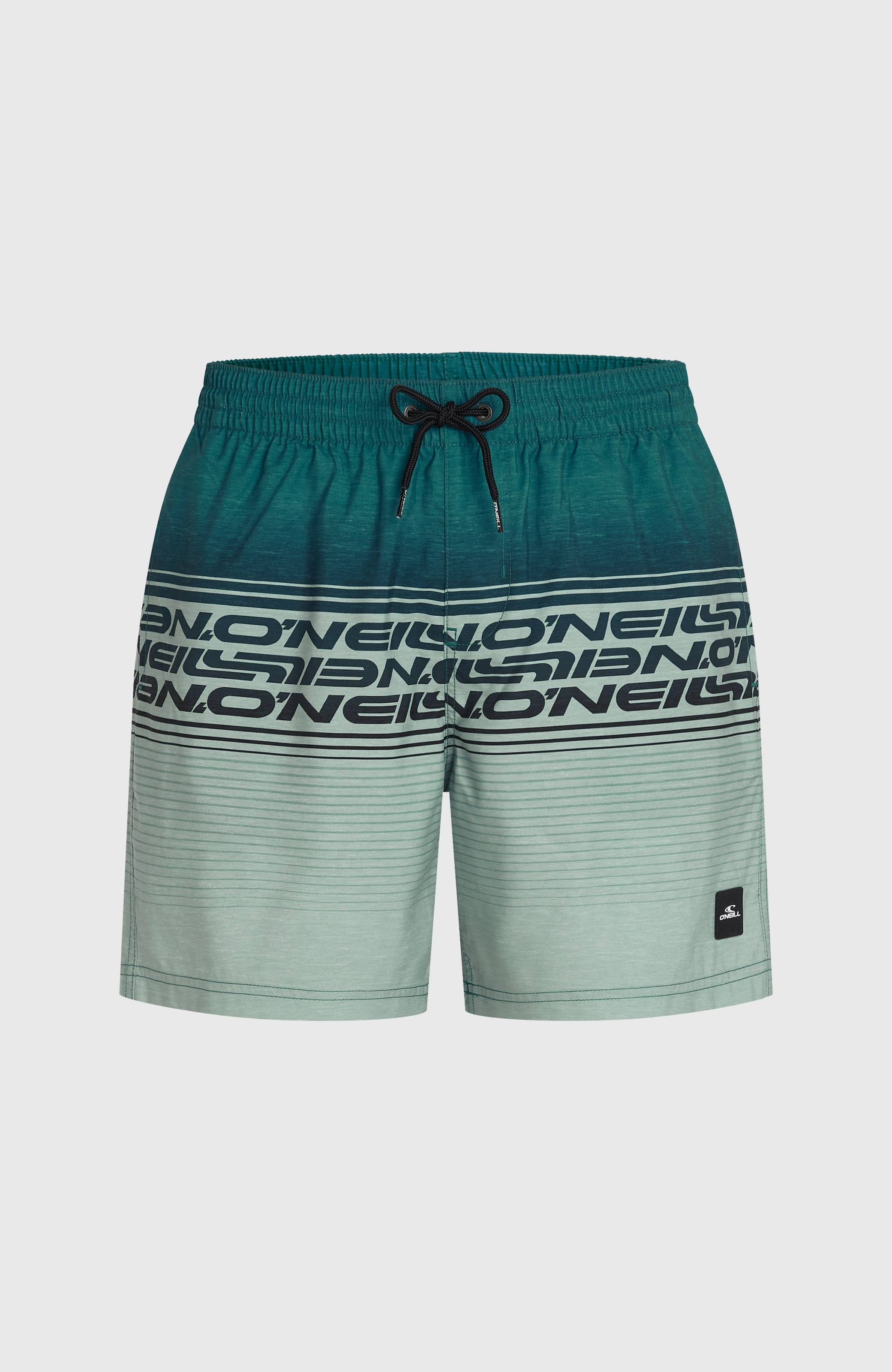 O'Neill Badeshorts »O'NEILL LOGO STRIPE 16'' SWIMSHORTS« mit Seiten- und Gesässtaschen, mit Innenhose aus Mesh