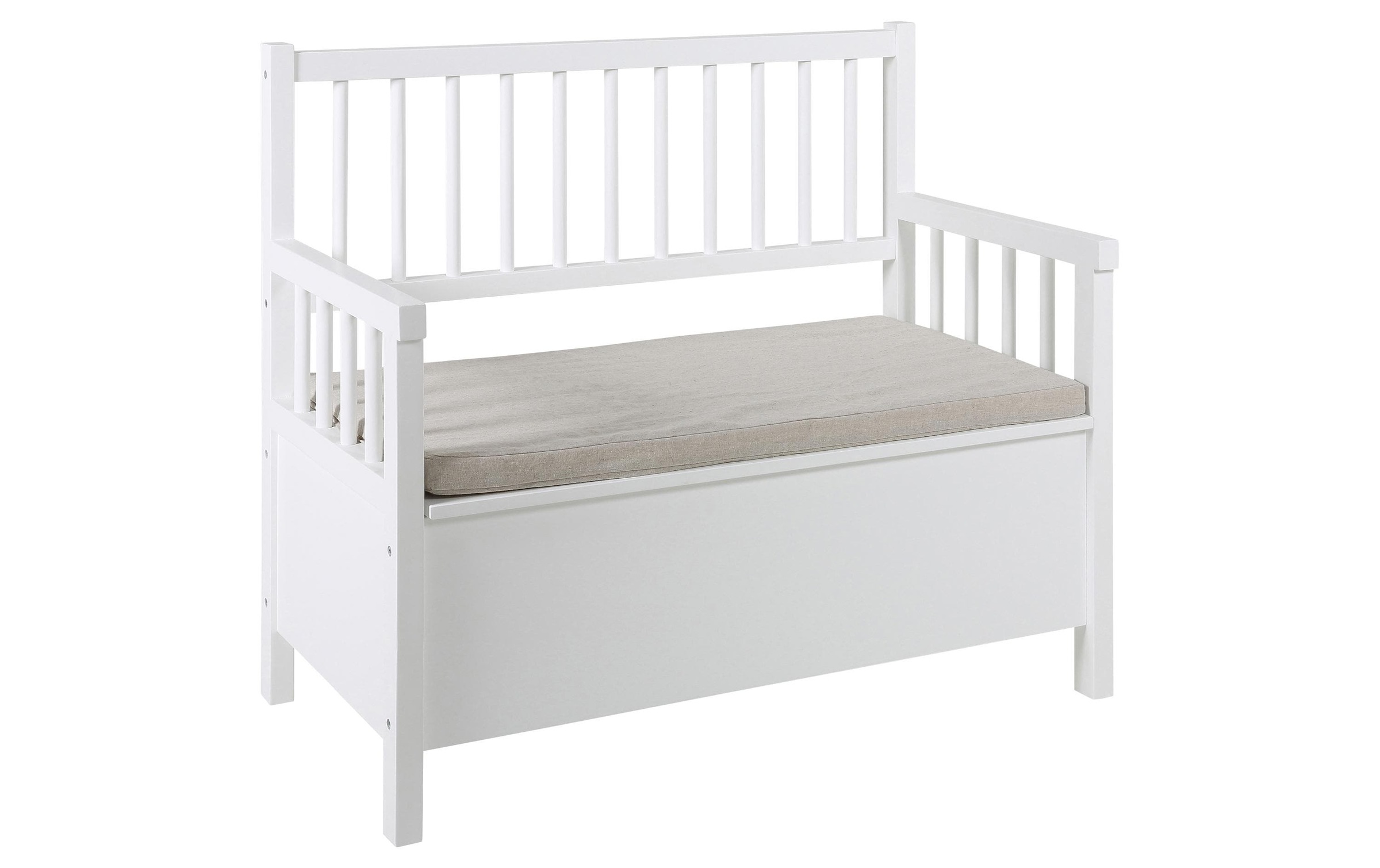 AC Design Sitzbank »Aster 90 x 48 x 85 cm, Weiss«