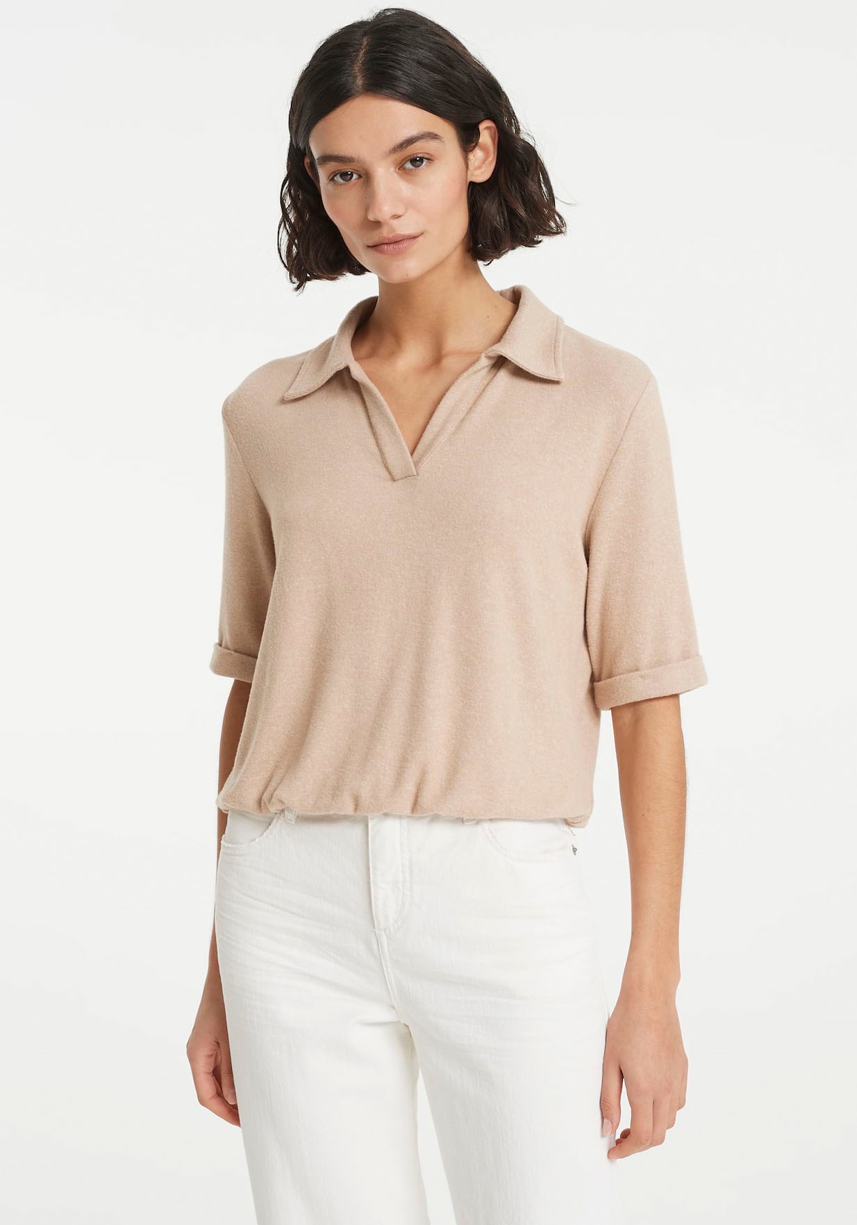 Image of OPUS Poloshirt »Sanastasia«, mit kleinem Ärmelaufschlag bei Ackermann Versand Schweiz