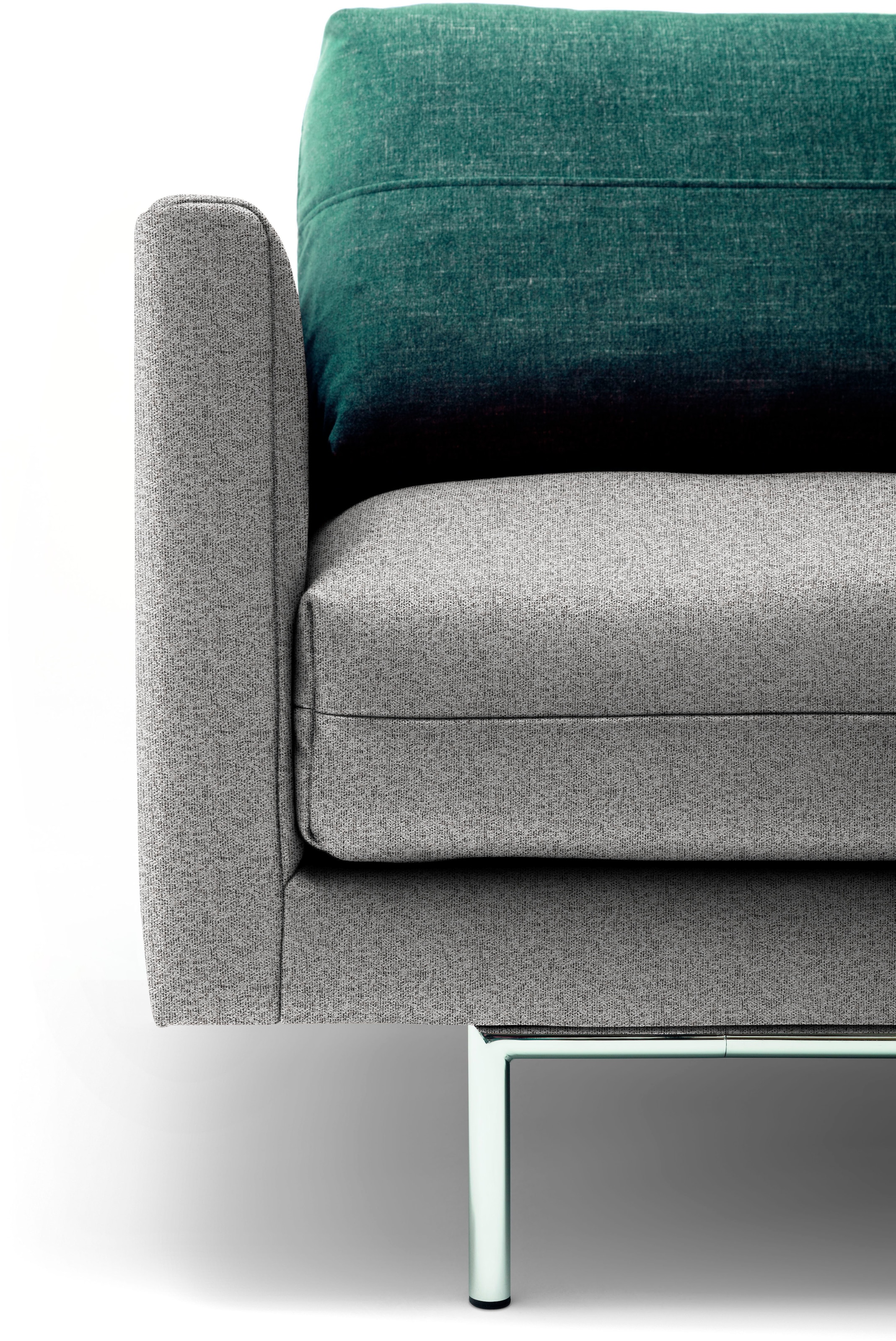 Creation BY ROLF BENZ 3,5-places »CR.414, Designsofa, edles Sofa, Loungesofa, Ledersofa, klares Design« en cuir ou chenille, confort d'assise de première qualité, rembourrage décontracté
