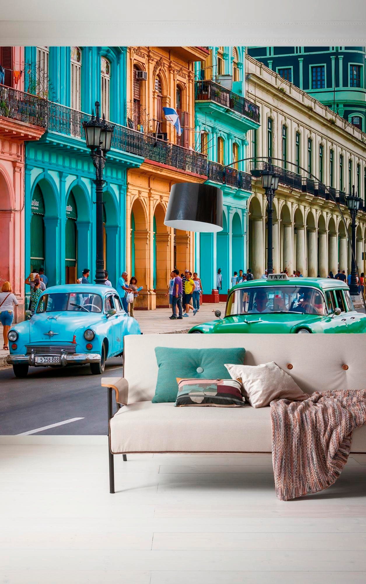 Komar Vliestapete »Digitaldruck Vlies -  Cuba - Grösse 300 x 250 cm« bedruckt glatt Wohnzimmer, Schlafzimmer