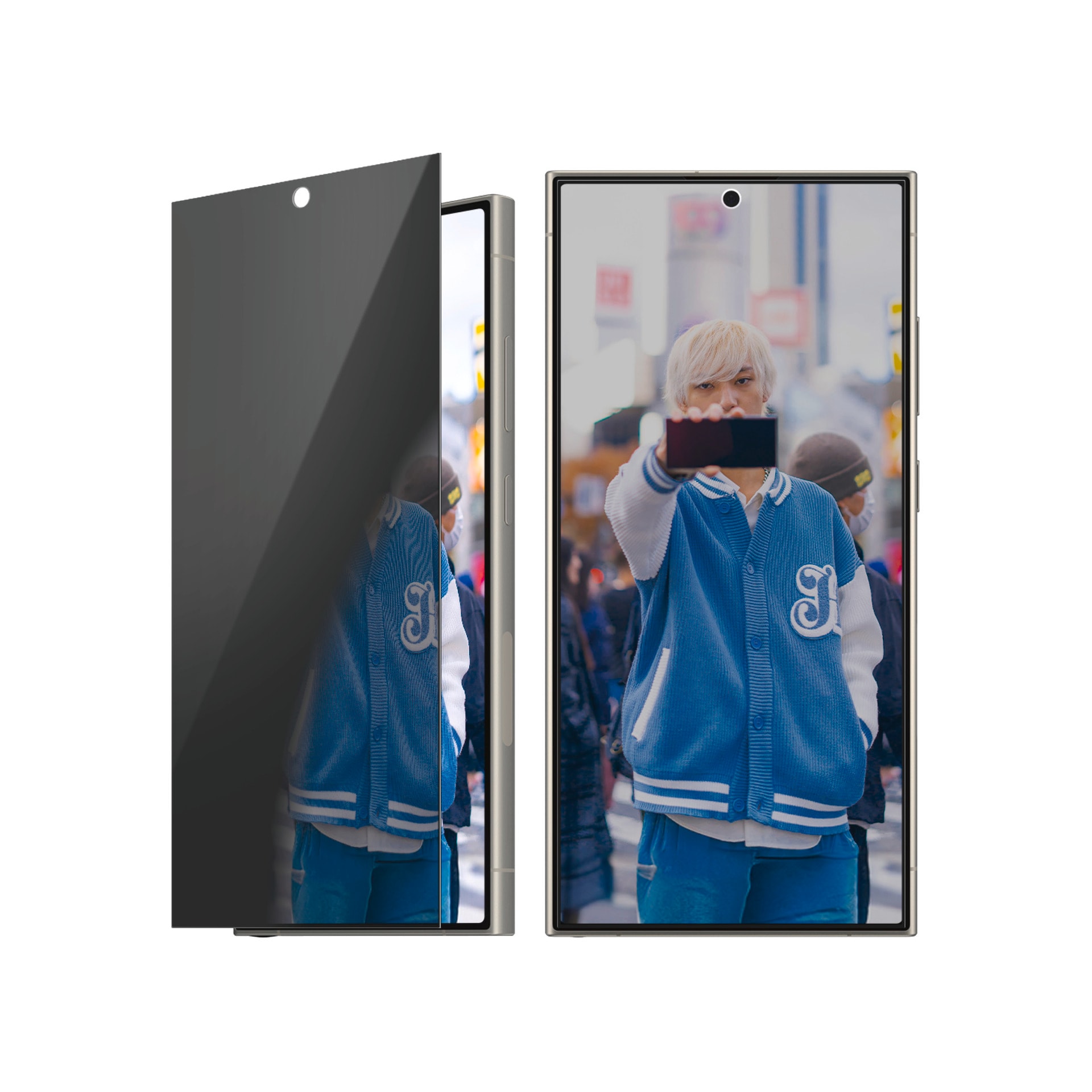 PanzerGlass Verre de protection d'écran »Ultra-Wide Fit Privacy Screen Protection« für Samsung Galaxy S25 Ultra Blickschutz, Schutzfolie, Bildschirmschutz, kratz- & stossfest