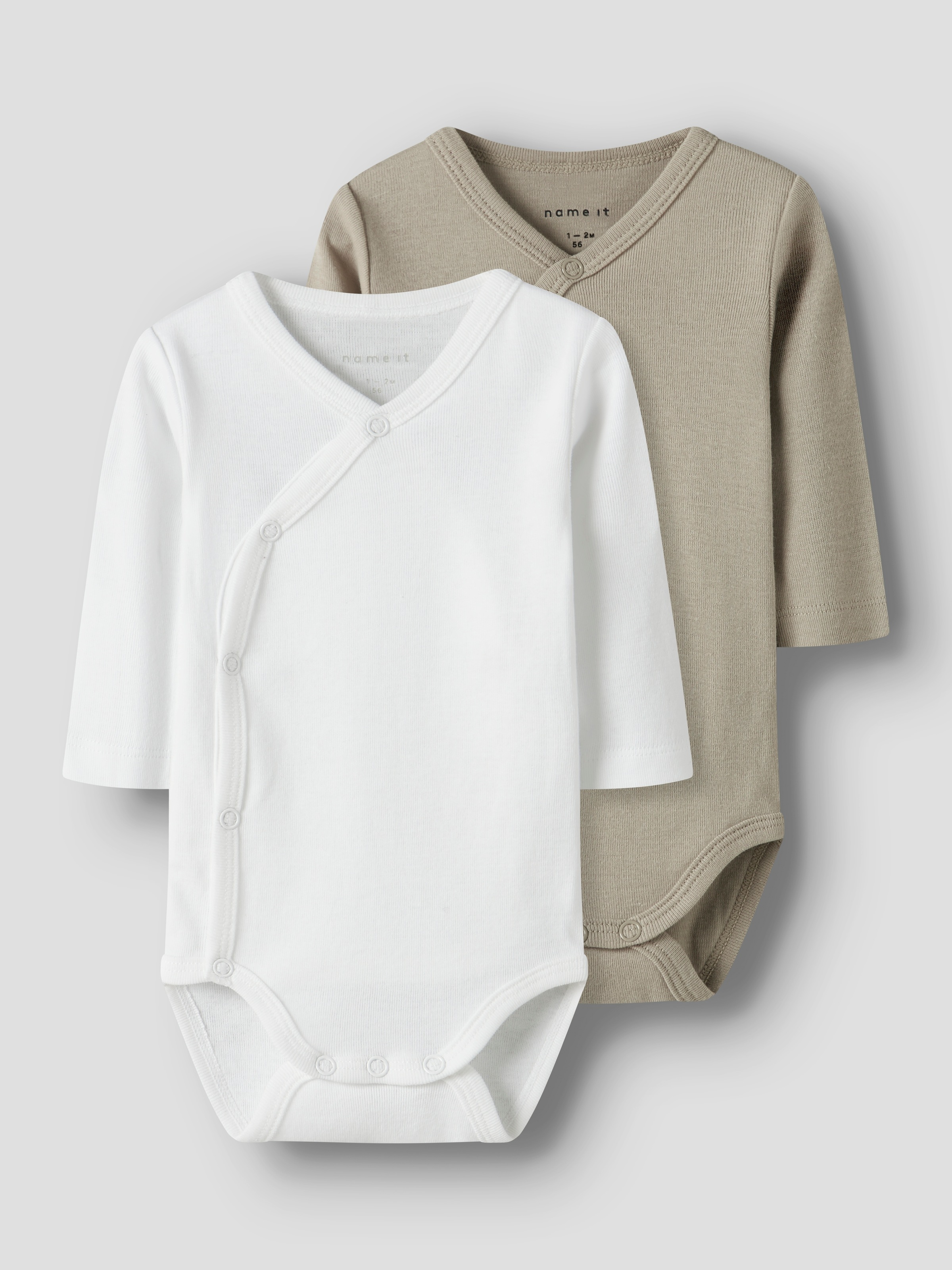 Image of Name It Body "NBNBODY 2P LS WRAP SOLID NOOS" Packung, 2 Stk.