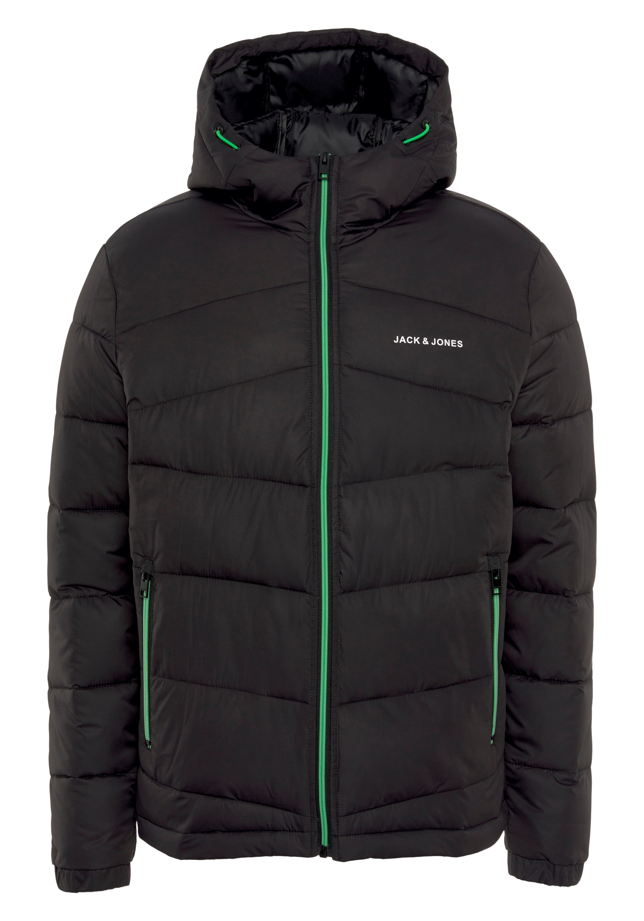 Jack & Jones Steppjacke »JJ JJGLOBUS LIGHT PUFFER«, mit Kapuze