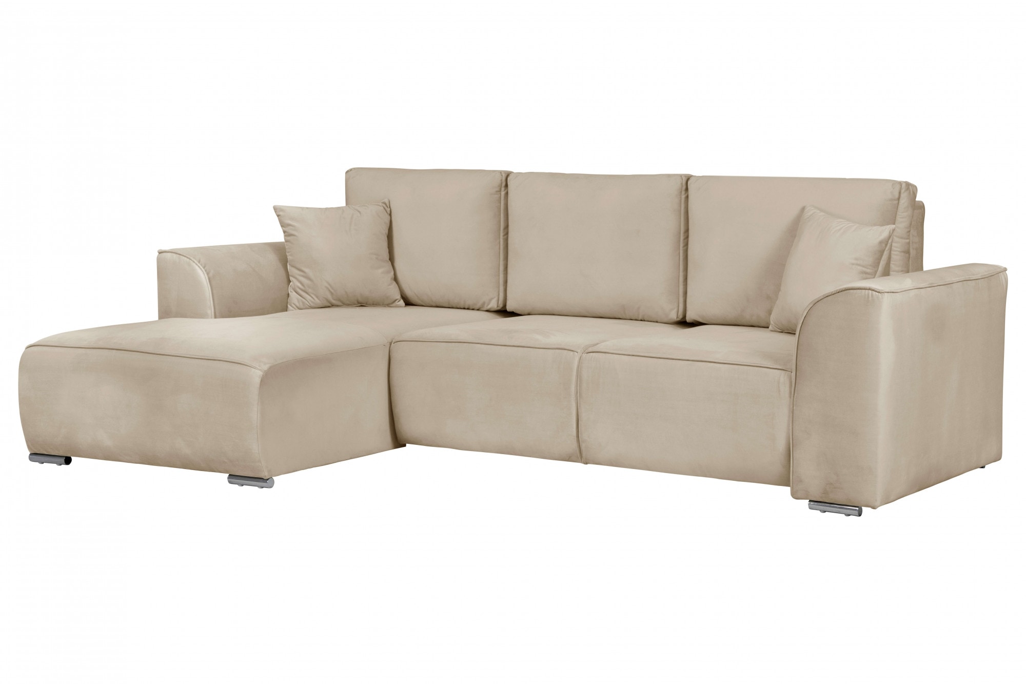 INOSIGN Ecksofa »BEATRICE optionale Schlafsofa mit Bettkasten, B/T/H: 265/170/86 cm« L-Form, wahlweise auch mit Bettfunktion und Bettkasten