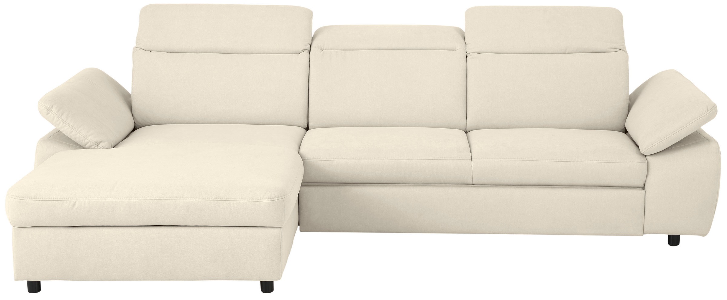 Home affaire Ecksofa »Mauritius L-Form«, mit Kopfteil- und Armlehnverstellung, mit Bettfunktion und Bettkasten