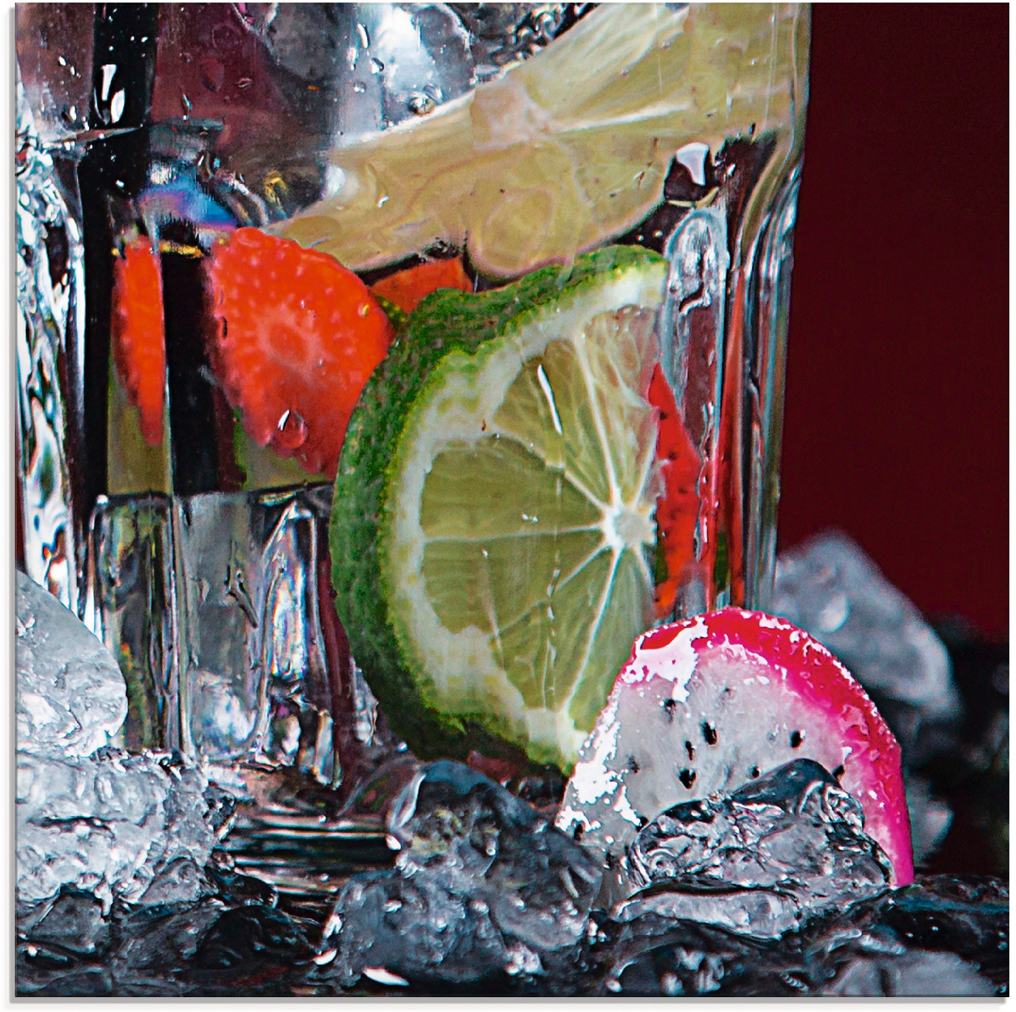 Image of Artland Glasbild »Frischer Fruchtcocktail IV«, Getränke, (1 St.) bei Ackermann Versand Schweiz