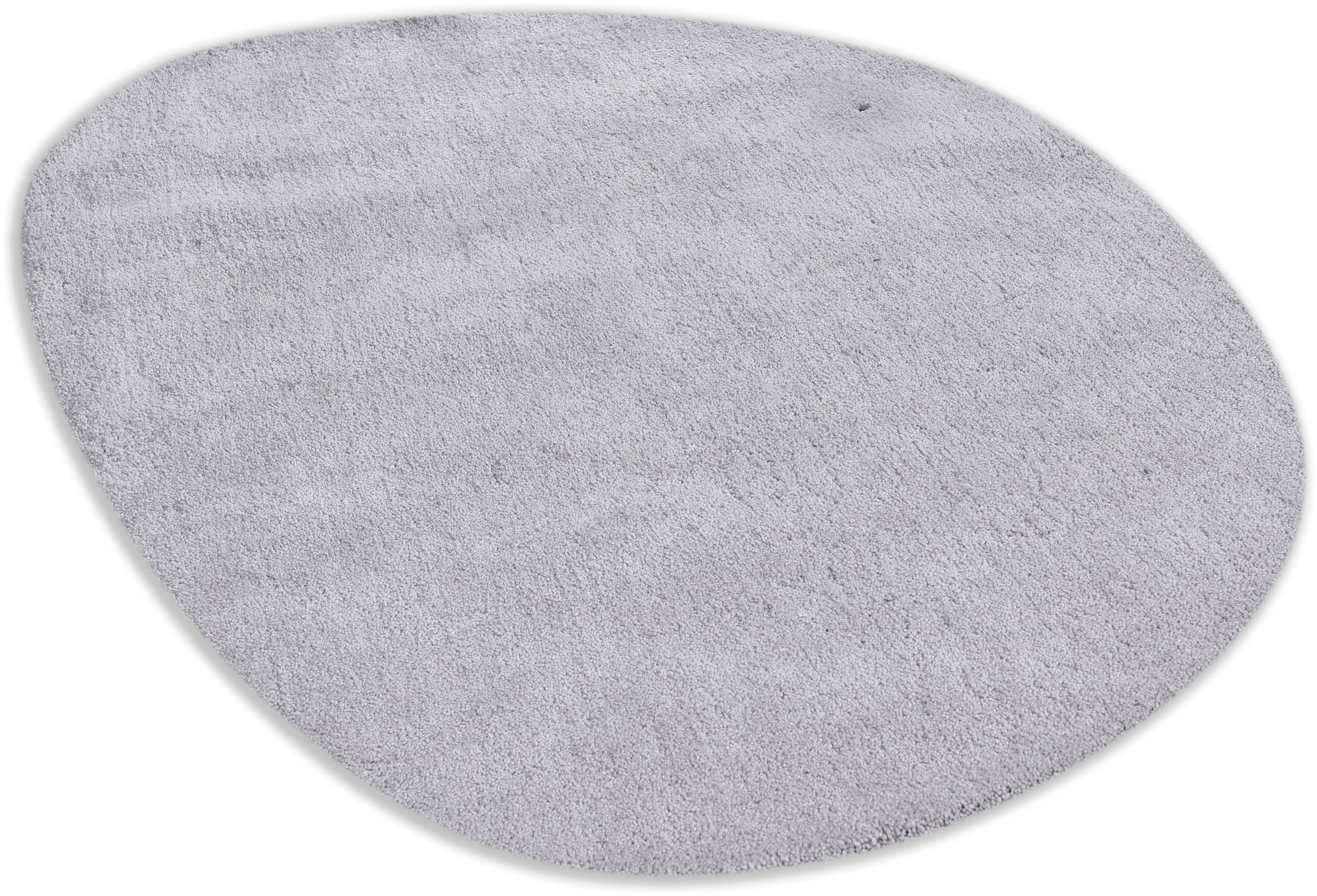 TOM TAILOR HOME Tapis à poils longs »Shaggy Teppich Cozy« ovale 25 mm Höhe Uni Farben, auch in Pastell Farben, weich & kuschelig, organische Form