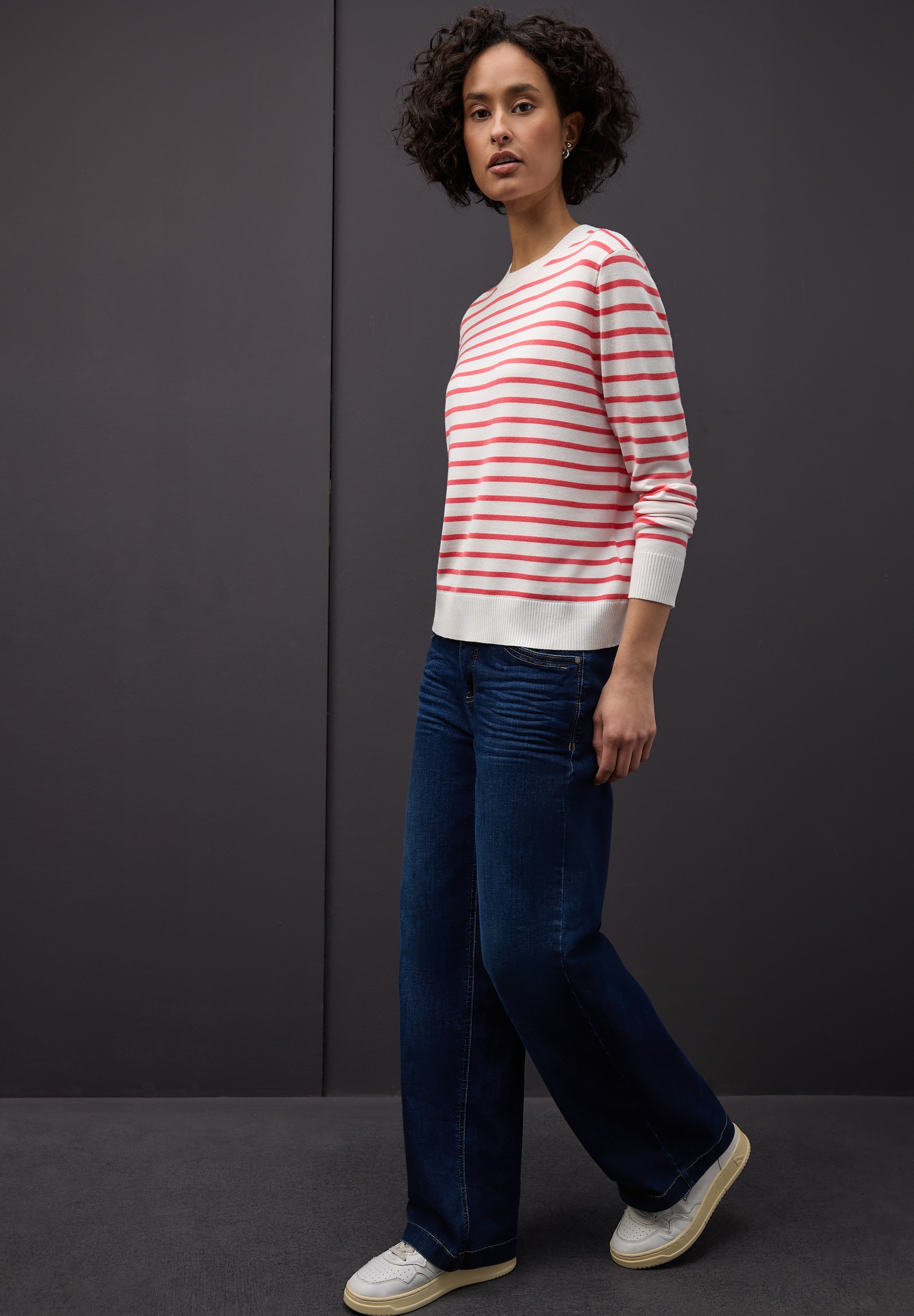 STREET ONE Pull en tricot im Streifen-Design