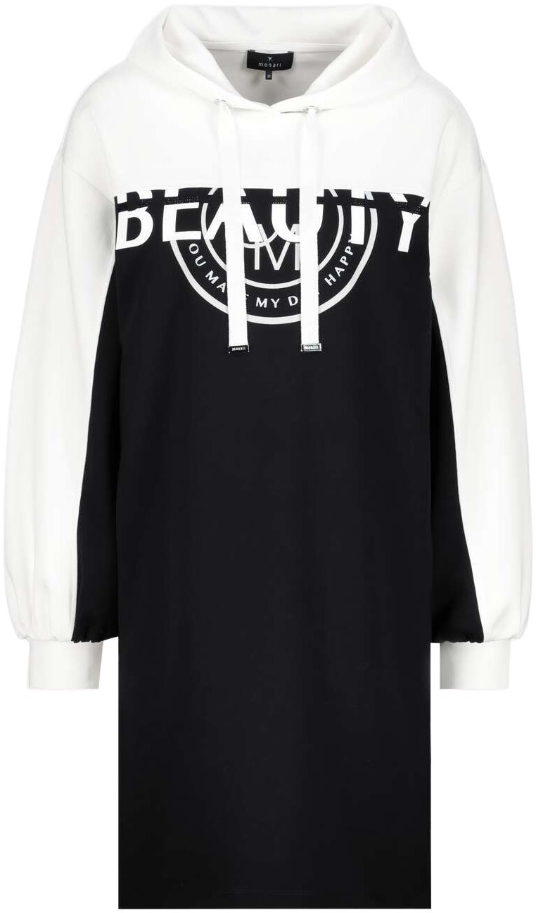 Monari Minikleid »Kleid Colorblock Sweat«, mit Kapuze, regular fit, colorblocking