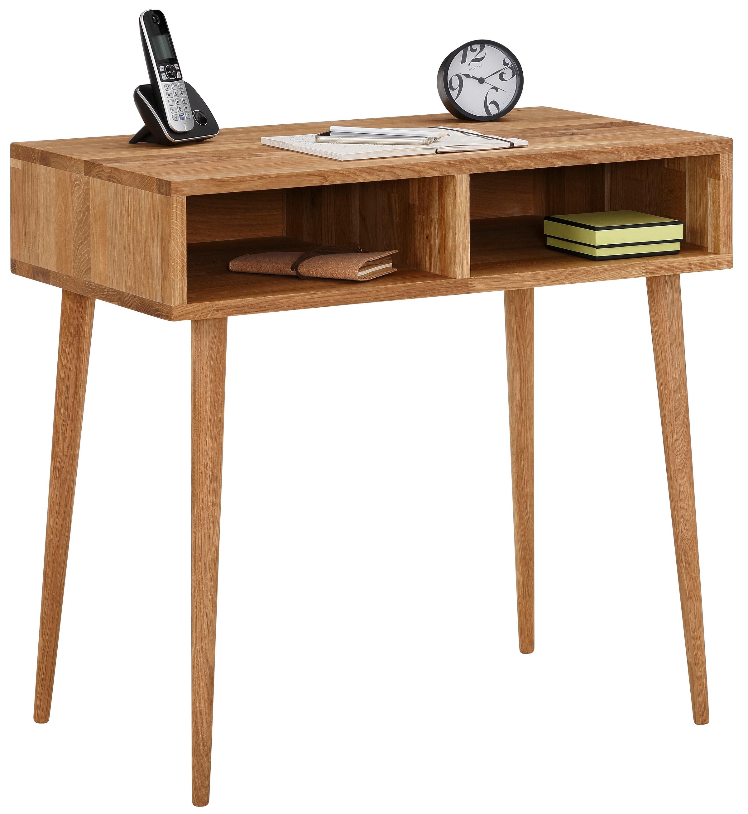 Image of Premium collection by Home affaire Konsolentisch »Forest«, aus massiver Eiche, mit Schubkasten, Breite 80 cm, Laptoptisch Home Office bei Ackermann Versand Schweiz