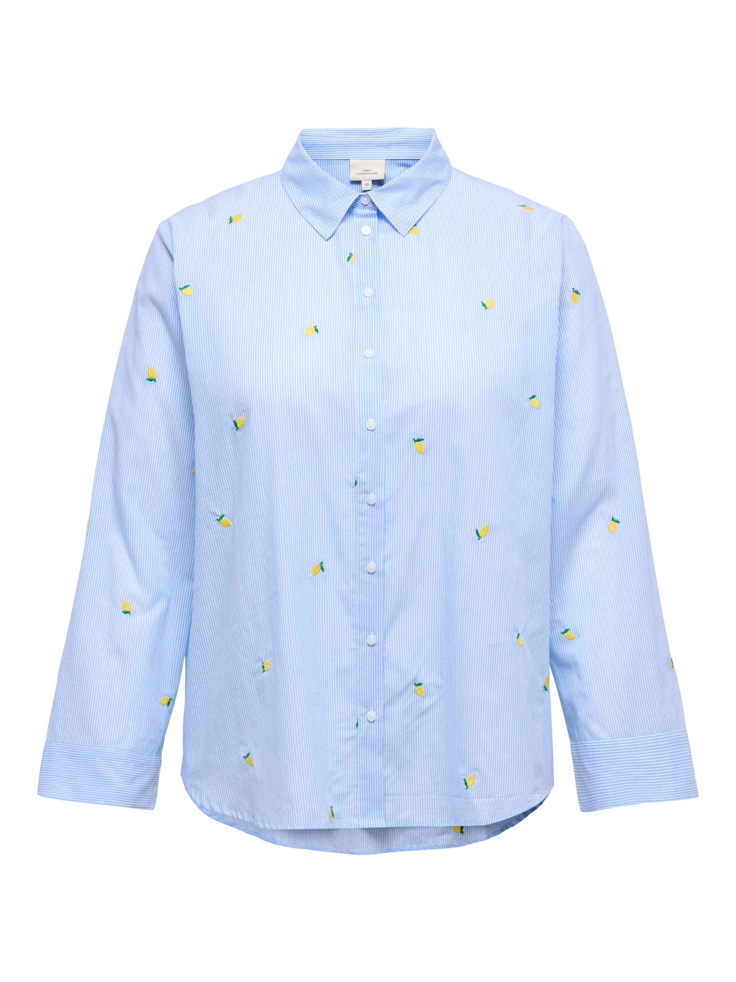 Image of ONLY CARMAKOMA Langarmbluse "CARNEW LINA GRACE LS EMB SHIRT WVN"