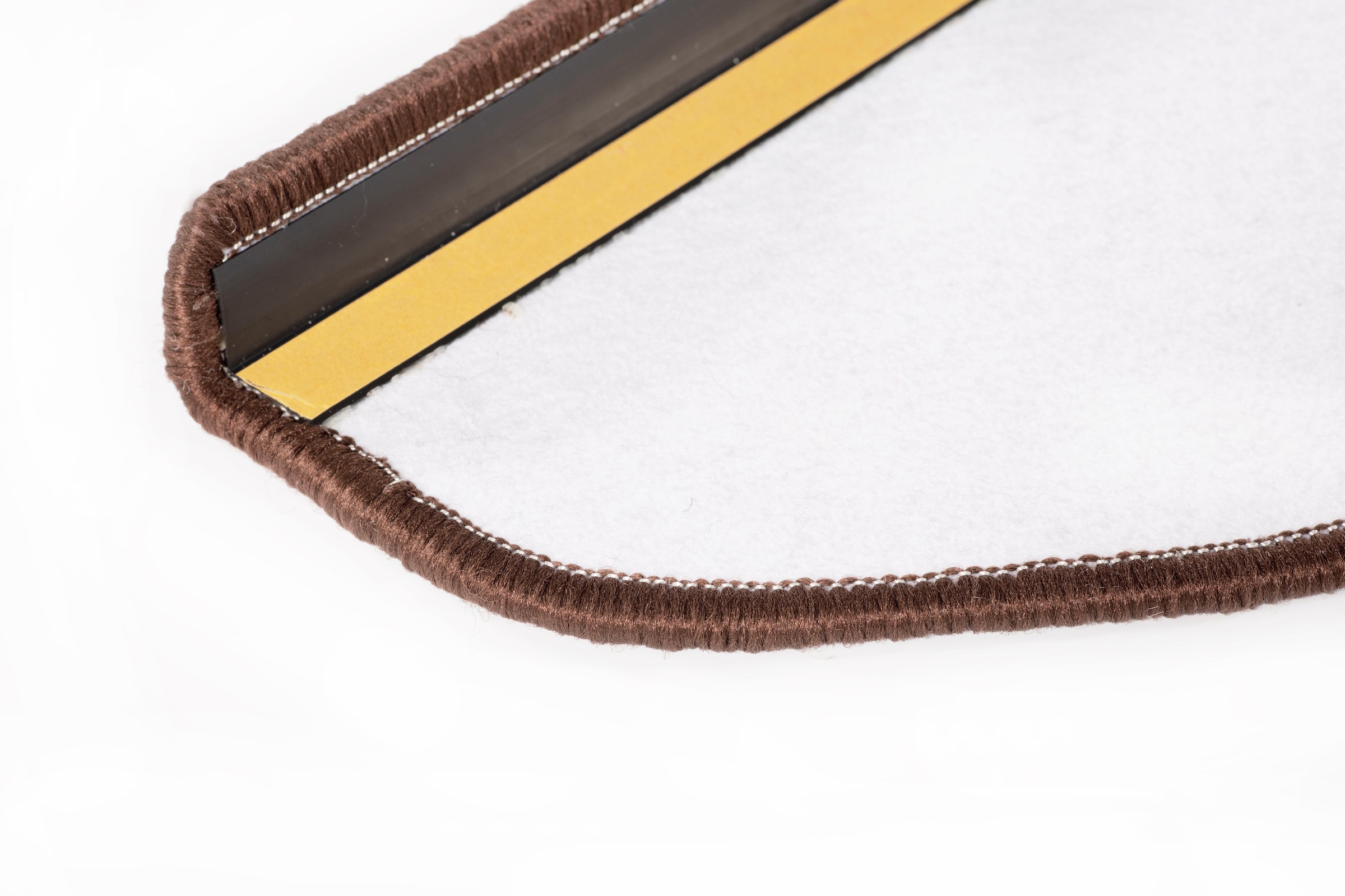 Andiamo Stufenmatte »Leo, Made in Poland«, halbrund, 6 mm Höhe, grobe melierte Schlinge, selbstklebend, 15 Stück in einem Set