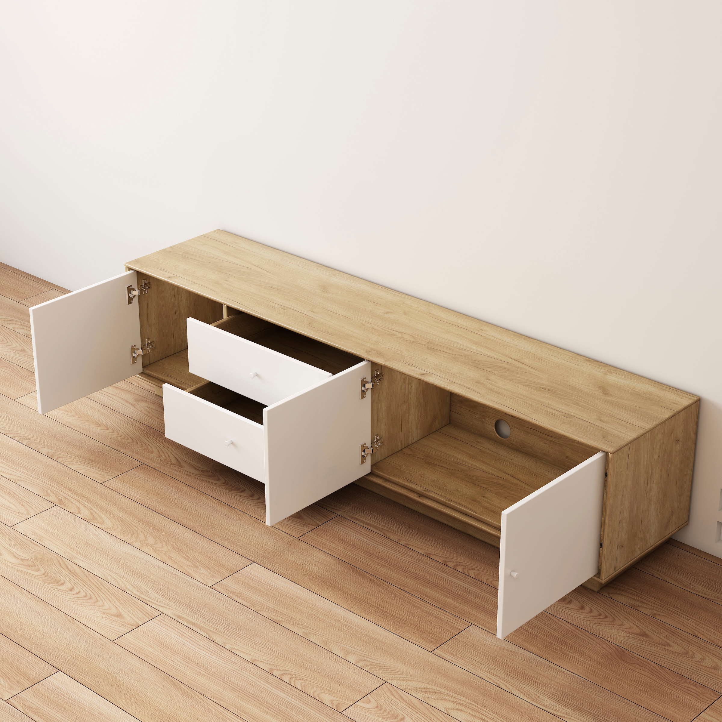 GOODproduct Tableau TV »Blaire« kratzfeste Melaminoberfläche, ABS-Kanten und FSC-zertifiziertem Holz