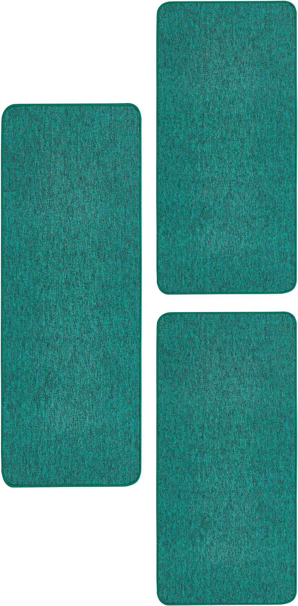 Image of Andiamo Bettumrandung "Luton" Höhe 5 mm 3 Stk. tlg. Bettvorleger, Läufer-Set für das Schlafzimmer, melierte Optik