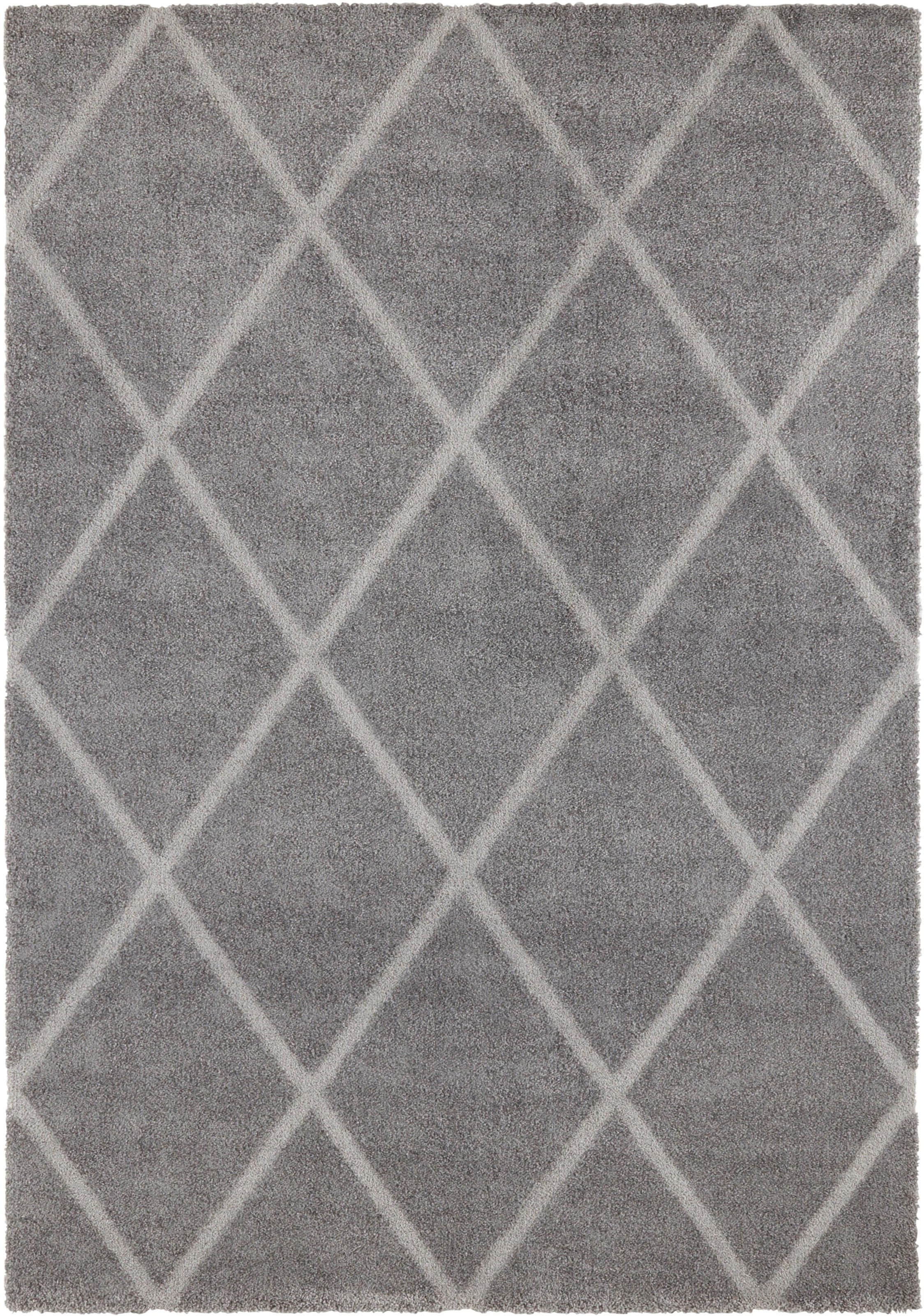 Image of ELLE DECORATION Teppich »Lunel«, rechteckig, 17 mm Höhe, Dichtgewebt, Geometrisches Muster, Hoch-Tief Struktur, Scandi Look Wohnzimmer, Schlafzimmer, Robust, Pflegeleicht bei Ackermann Versand Schweiz