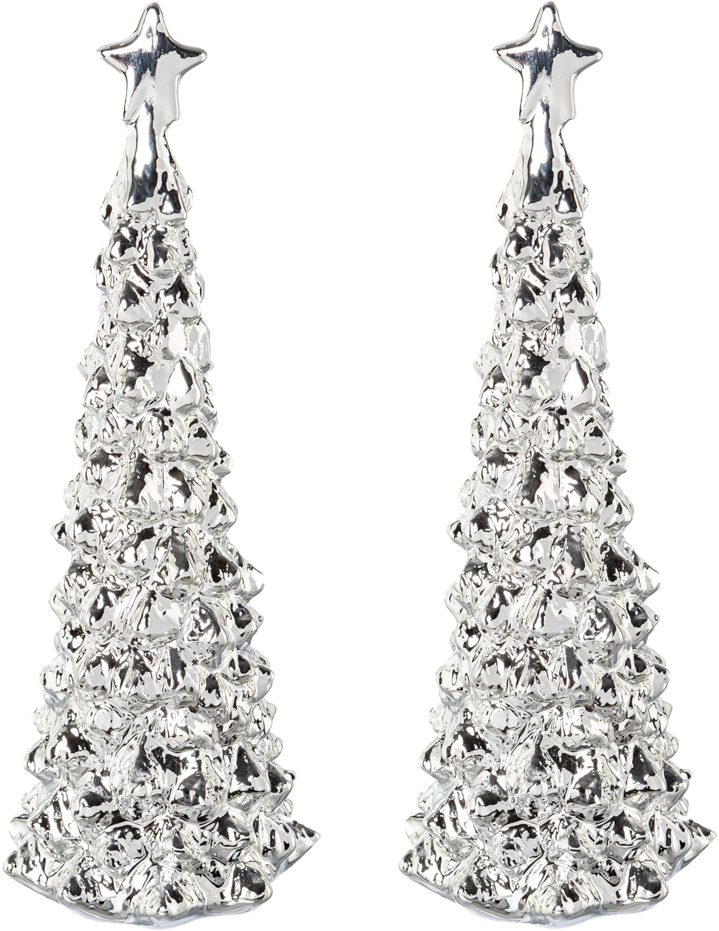 Image of Creativ light Dekobaum, (Set, 2 St.), Tannenbaum aus Keramik, Höhe ca. 25 cm bei Ackermann Versand Schweiz